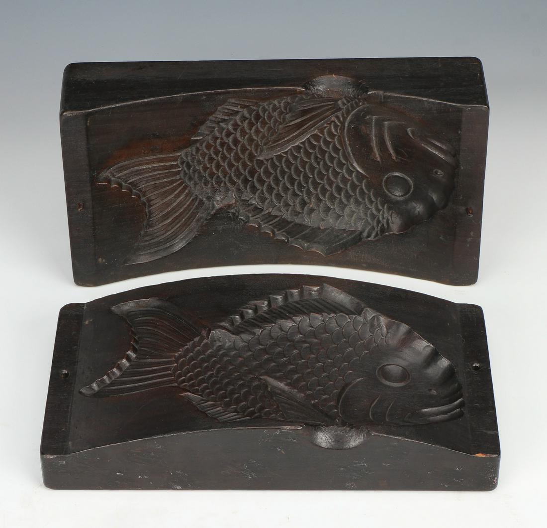 Japanese 2-Part Fish Form Cake Mold, Early/Mid 20th C. (1 of 5)