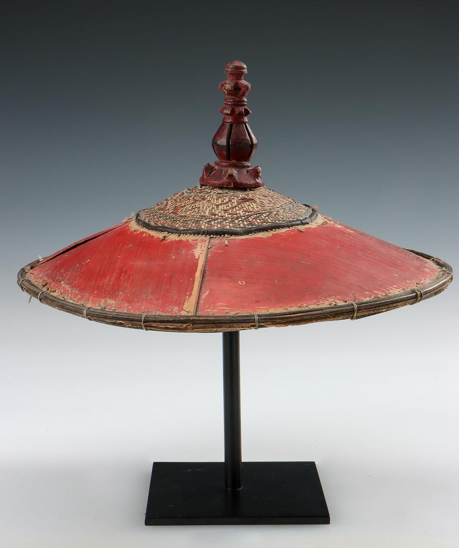 Dayak Sun Hat, Borneo, Mid 20th C. (1 of 4)
