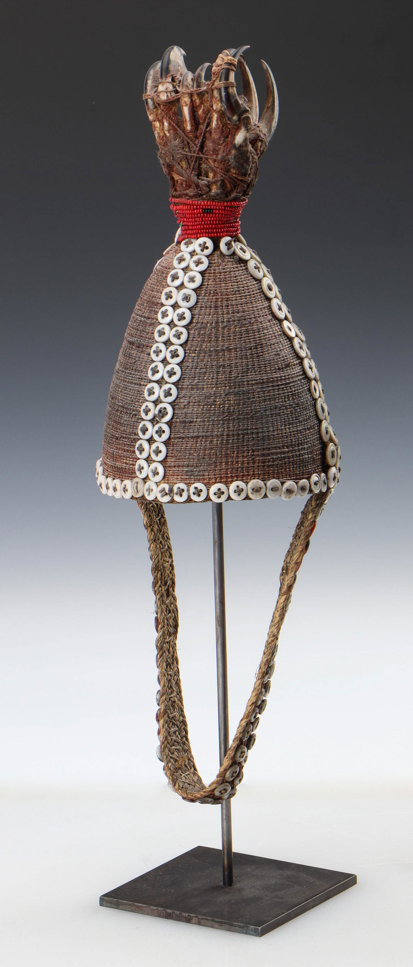 Antique African Lega Bwami Society Hat, DRC (1 of 6)