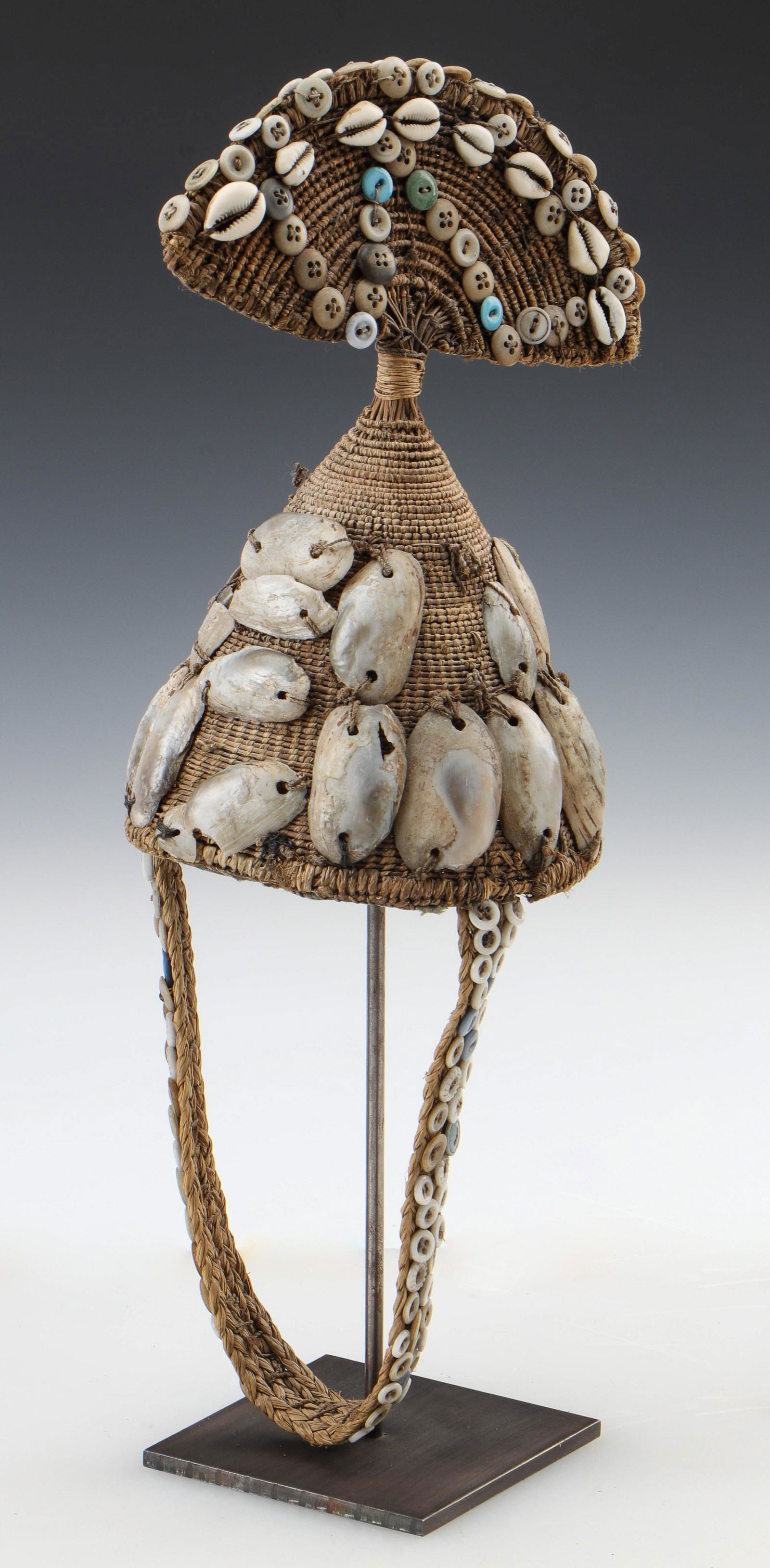 Antique African Lega Bwami Society Hat, DRC (1 of 5)