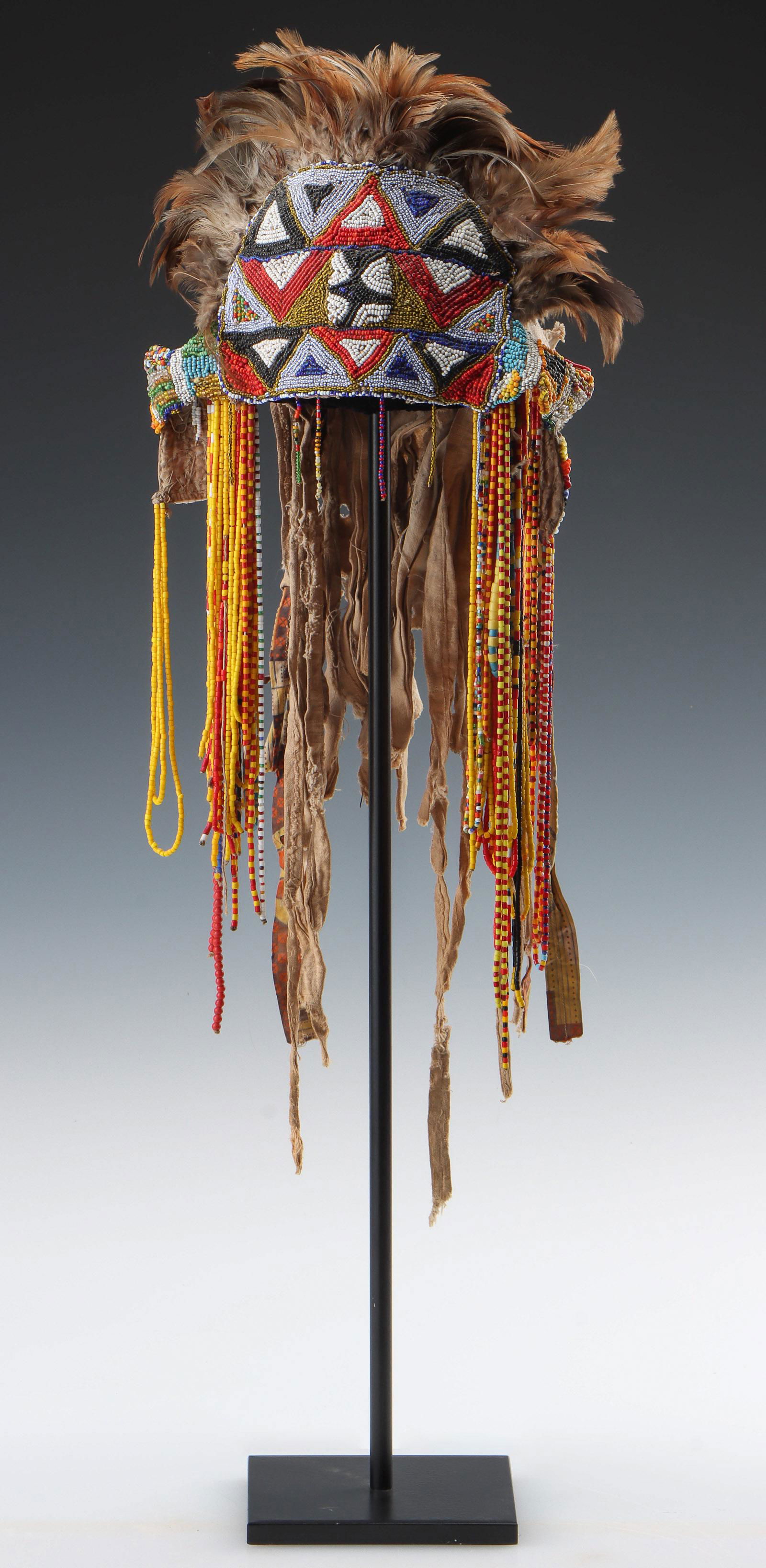 African Tabwa Diviner's Headdress (Nkaka), DRC, Mid (1 of 6)
