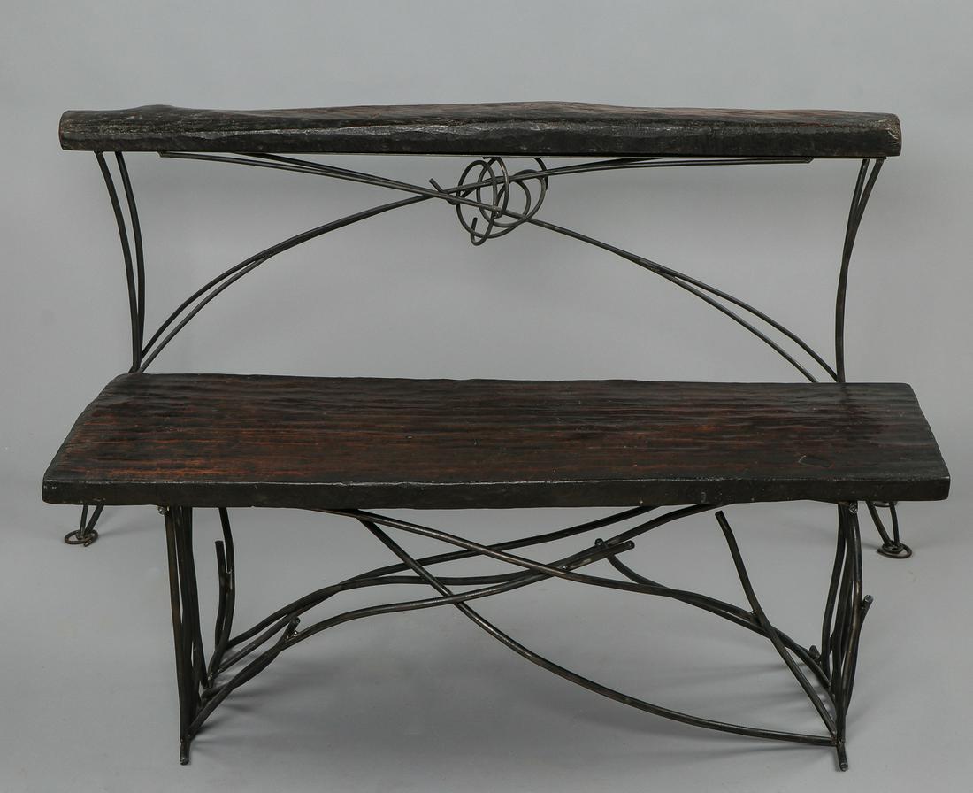 Modern Sculptural Bench by Kendall LeCompte (1 of 3)