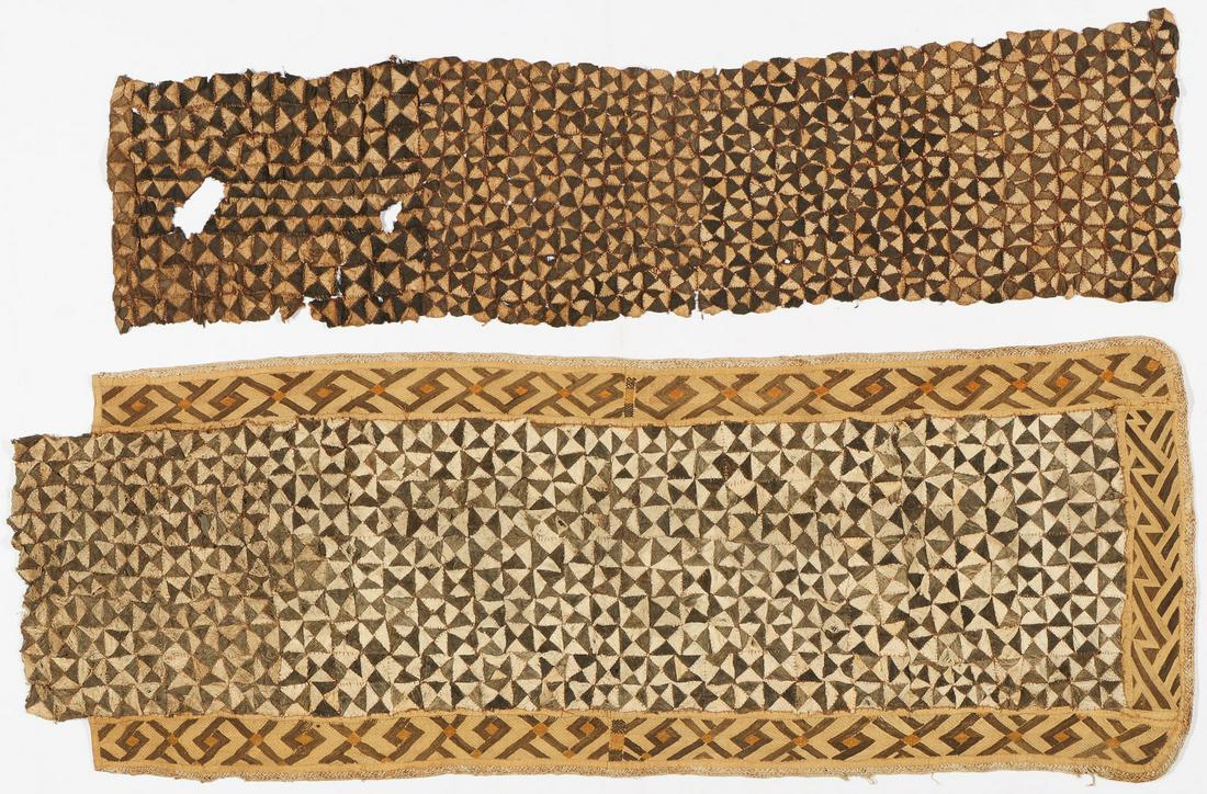 2 Highly Detailed African Kuba Cloths (1 of 3)