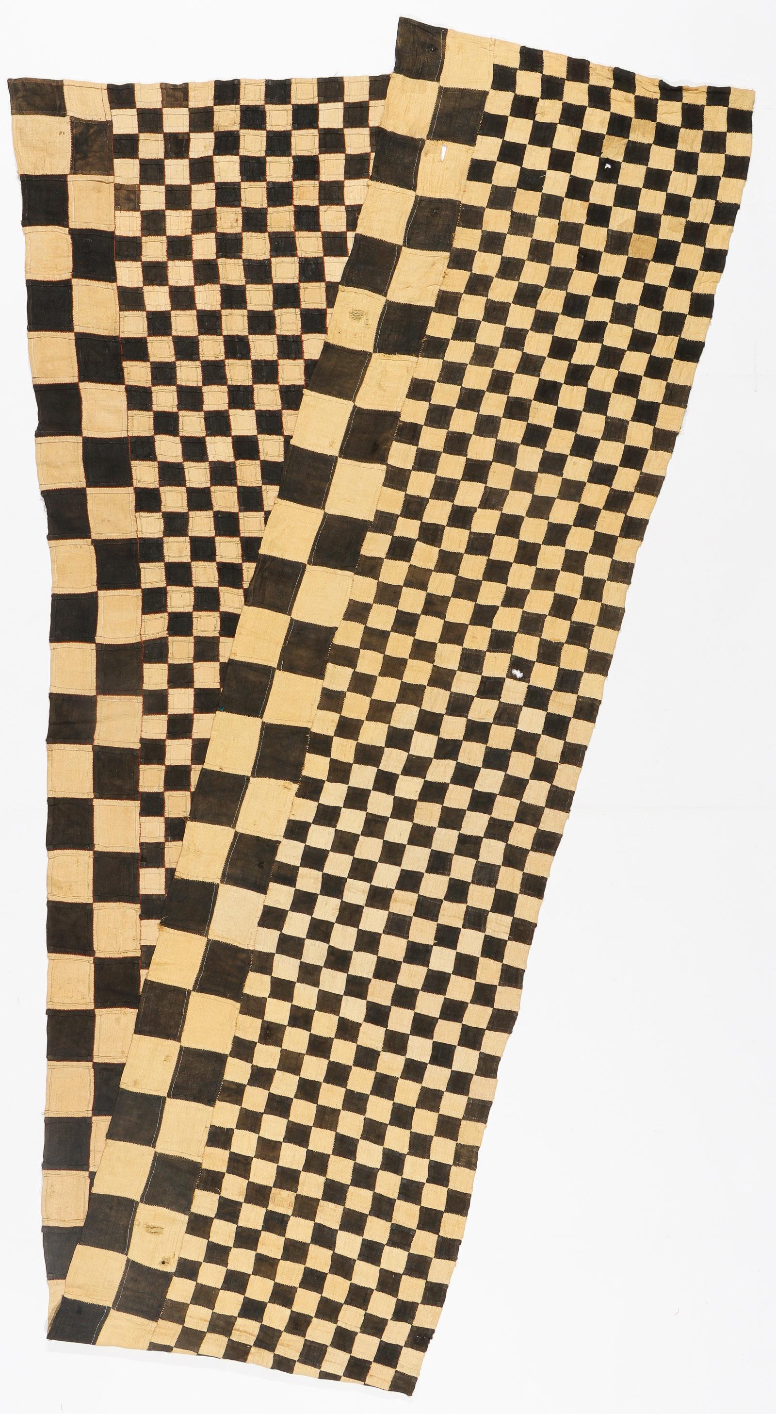 African Kuba Cloth Ceremonial Skirt, L. 182" (1 of 3)