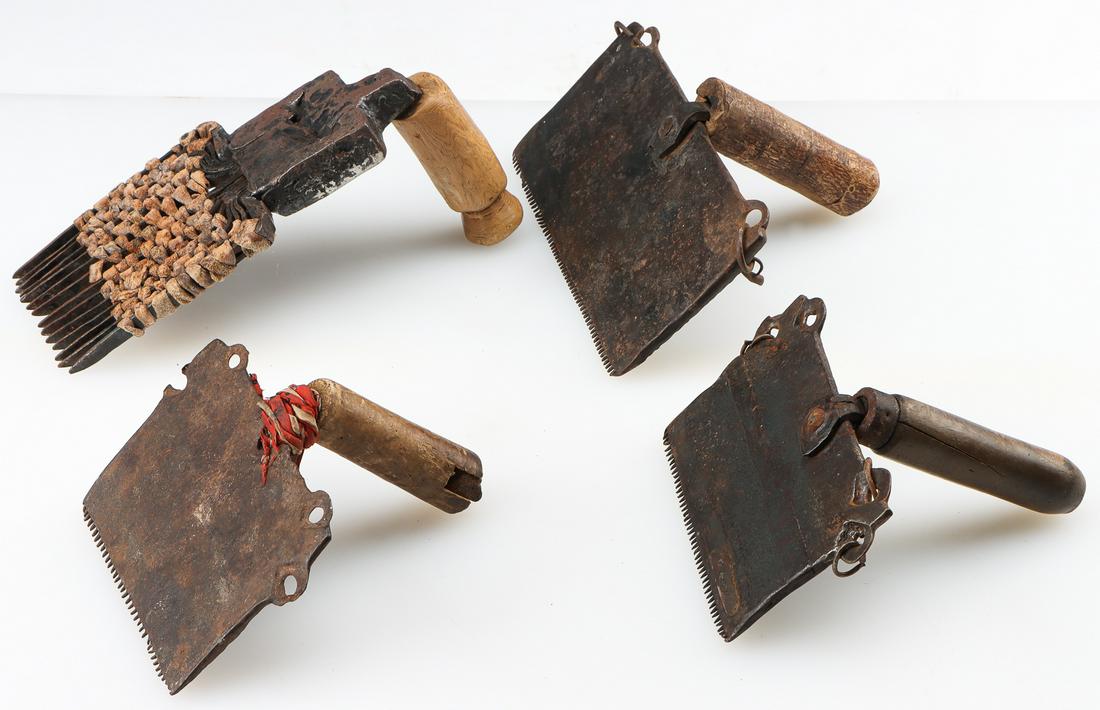 Four Antique Weaving Tools (1 of 3)