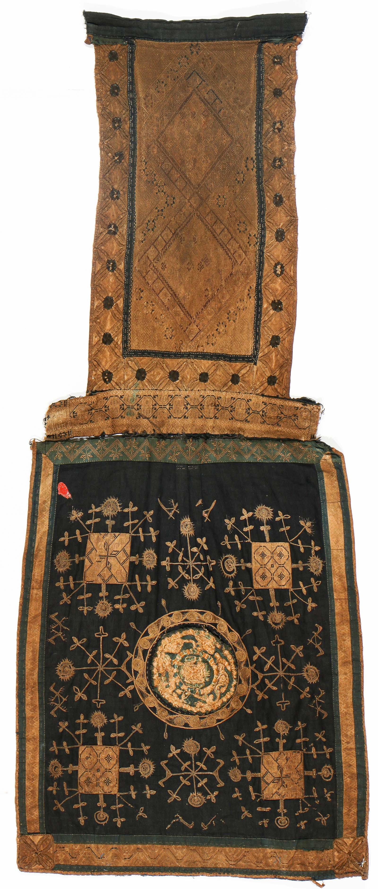 Dong People Embroidered Baby Carrier, Late 19th C. (1 of 5)