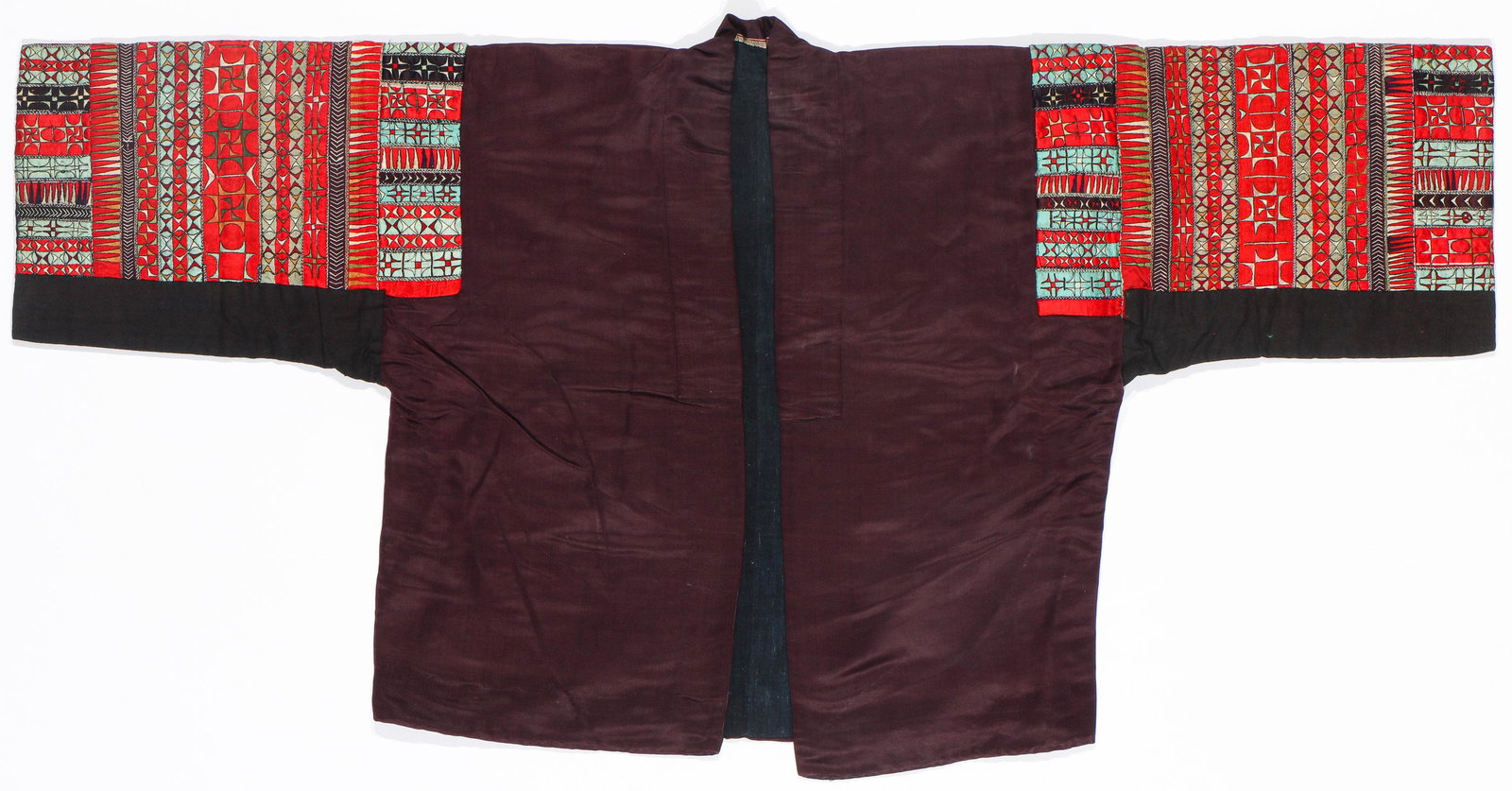 Miao Silk Satin Embroidered Jacket, China, 20th C. (1 of 3)