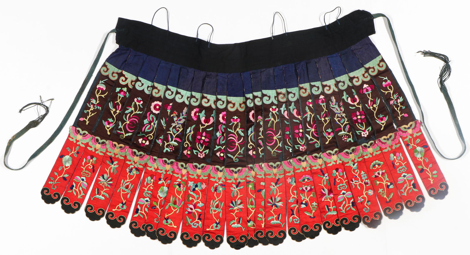 Miao Embroidered Festival Apron, China, Late 20th C. (1 of 4)