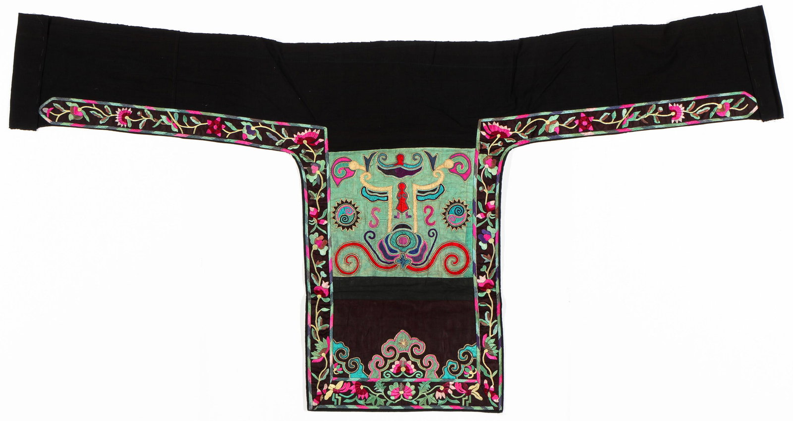 Miao Embroidered Baby Carrier, China, C. 1900 (1 of 4)