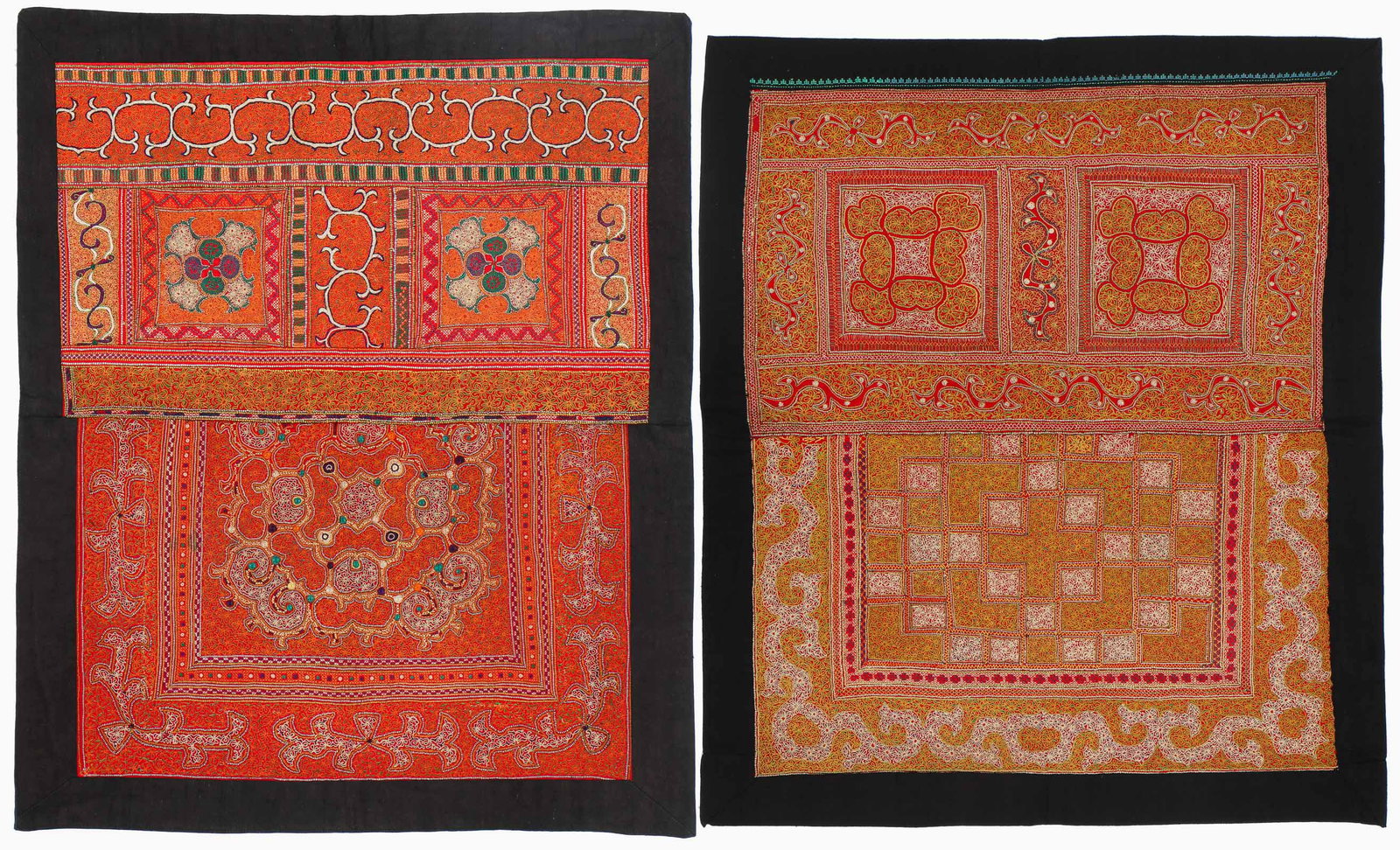 2 Miao Baby Carriers, China, Mid-Late 20th C. (1 of 4)