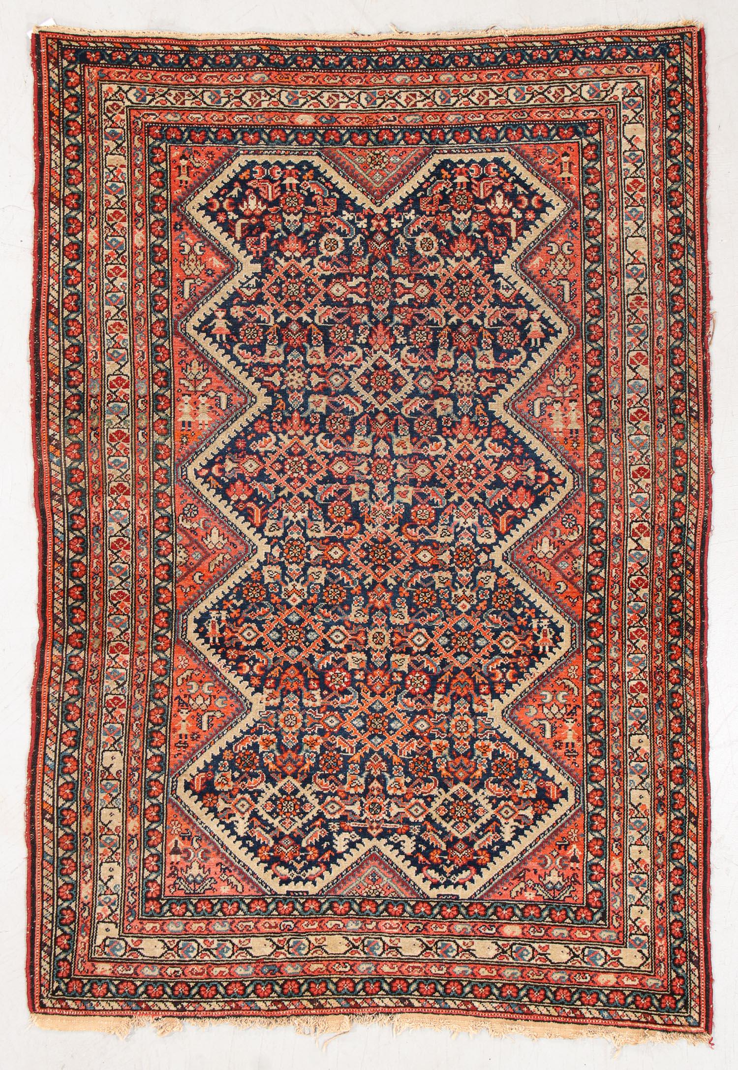 Malayer Rug, Persia, Ca. 1900, 4'1'' x 6'1'' (1 of 5)