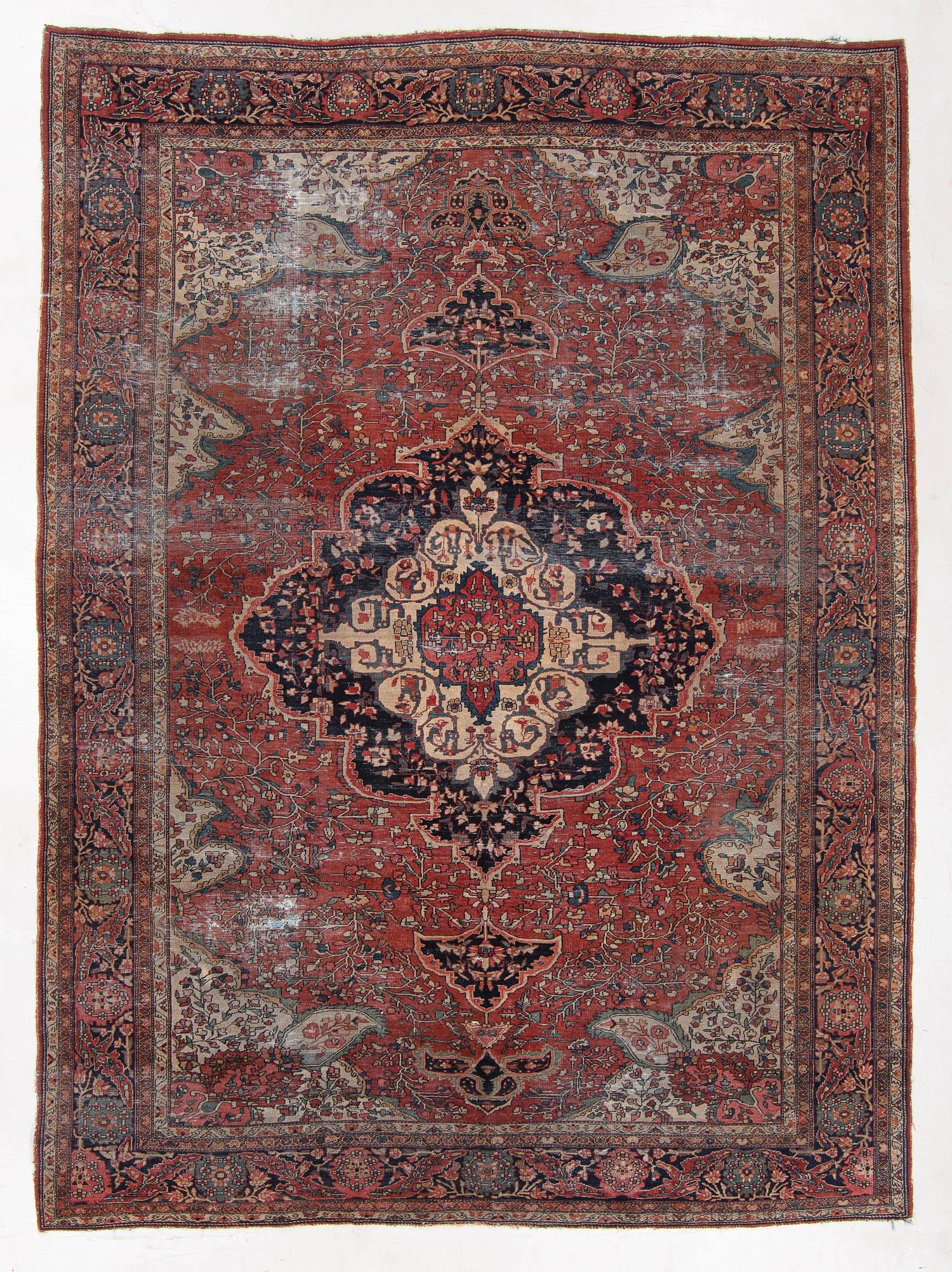 Ferahan Sarouk Rug, Persia, Late 19th C., 8'10'' x (1 of 5)