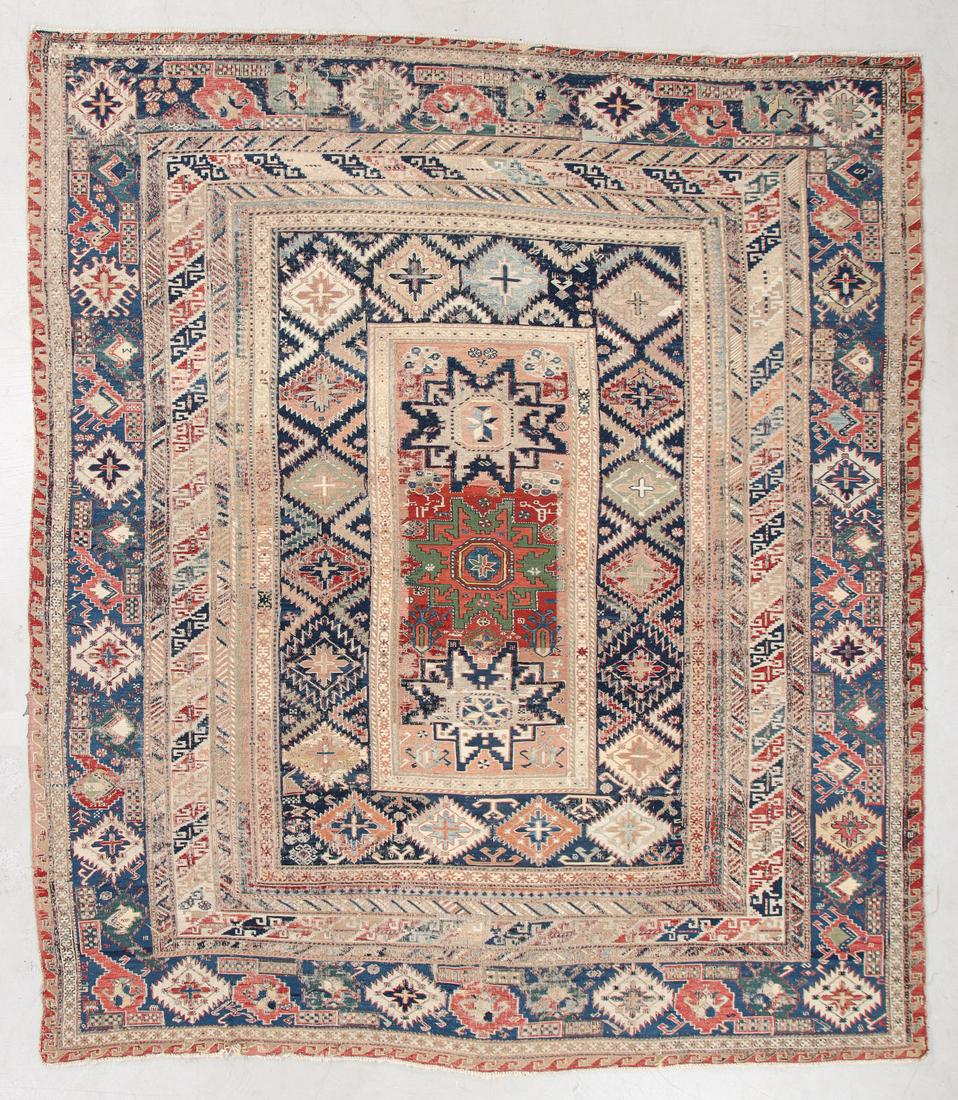 Sumak Rug, Caucasus, 19th C., 8'1'' x 9'2'' (1 of 5)