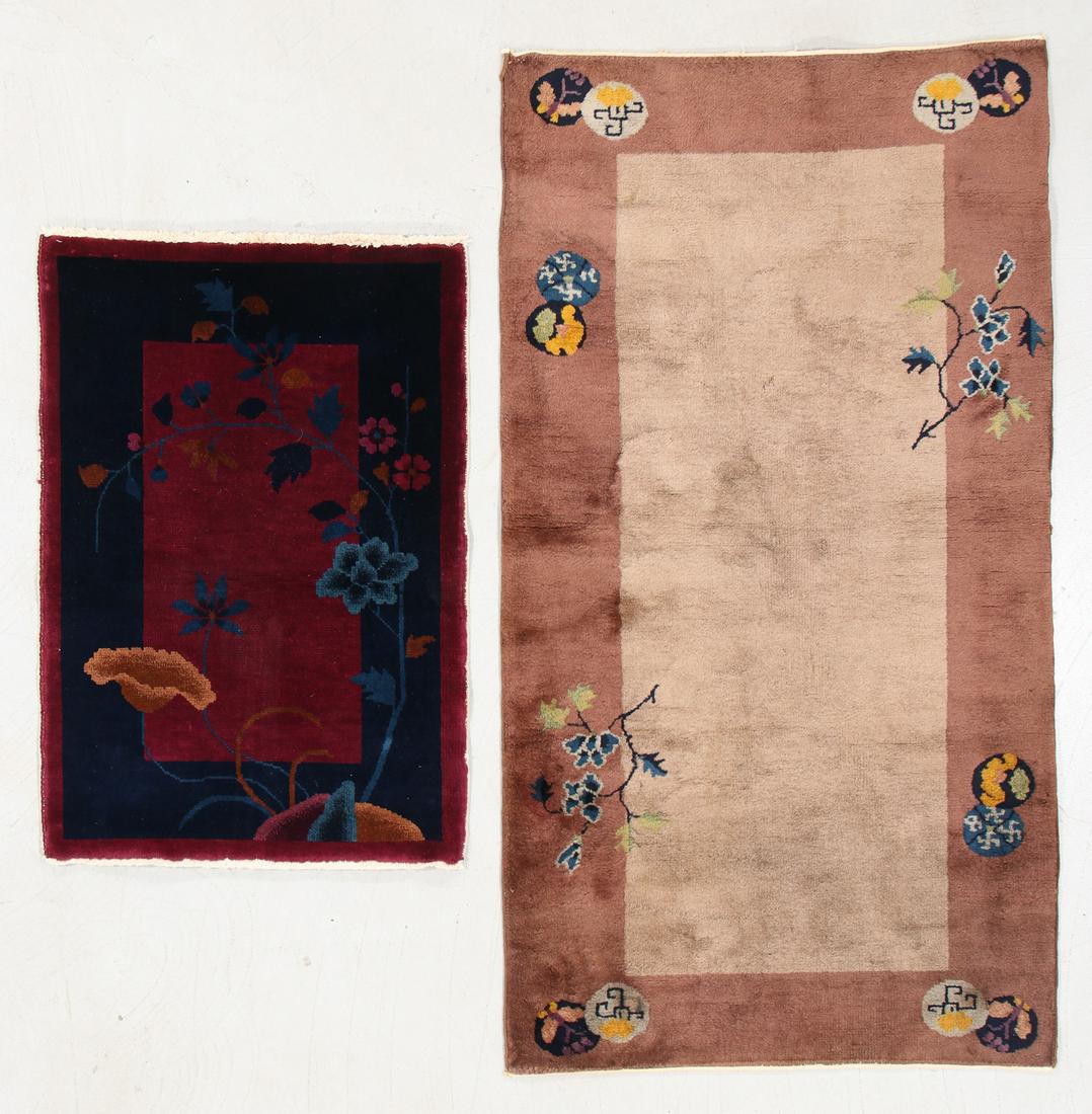 Two Chinese Art Deco Rugs, Early 20th C. (1 of 9)