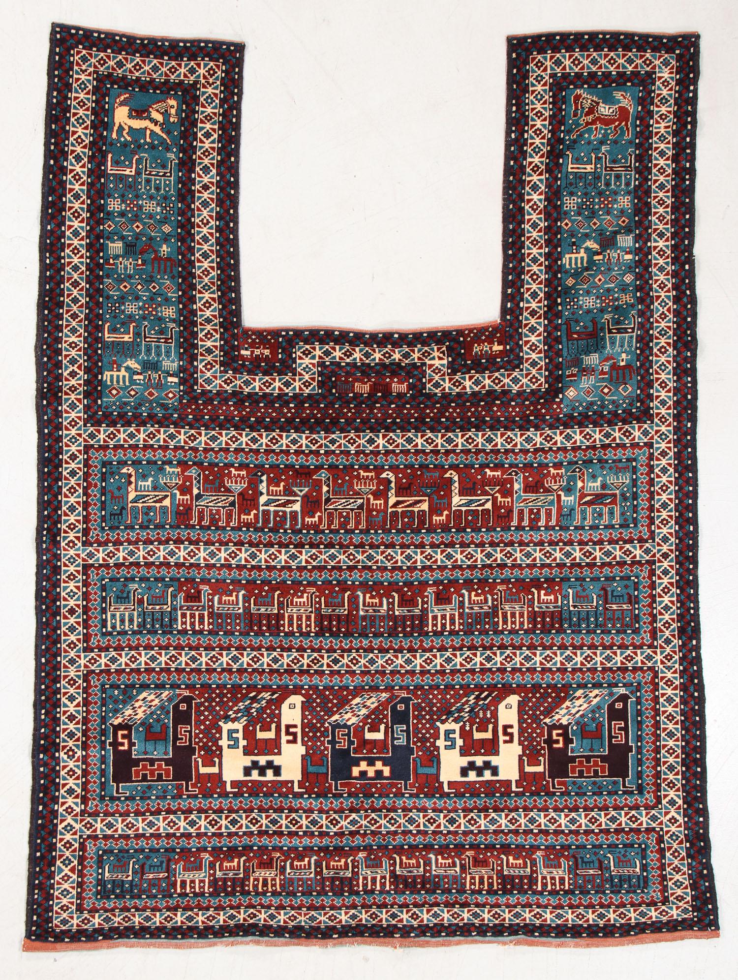 Shirvan Horse Cover, Caucasus, Early 20th C., 4'8'' x (1 of 6)