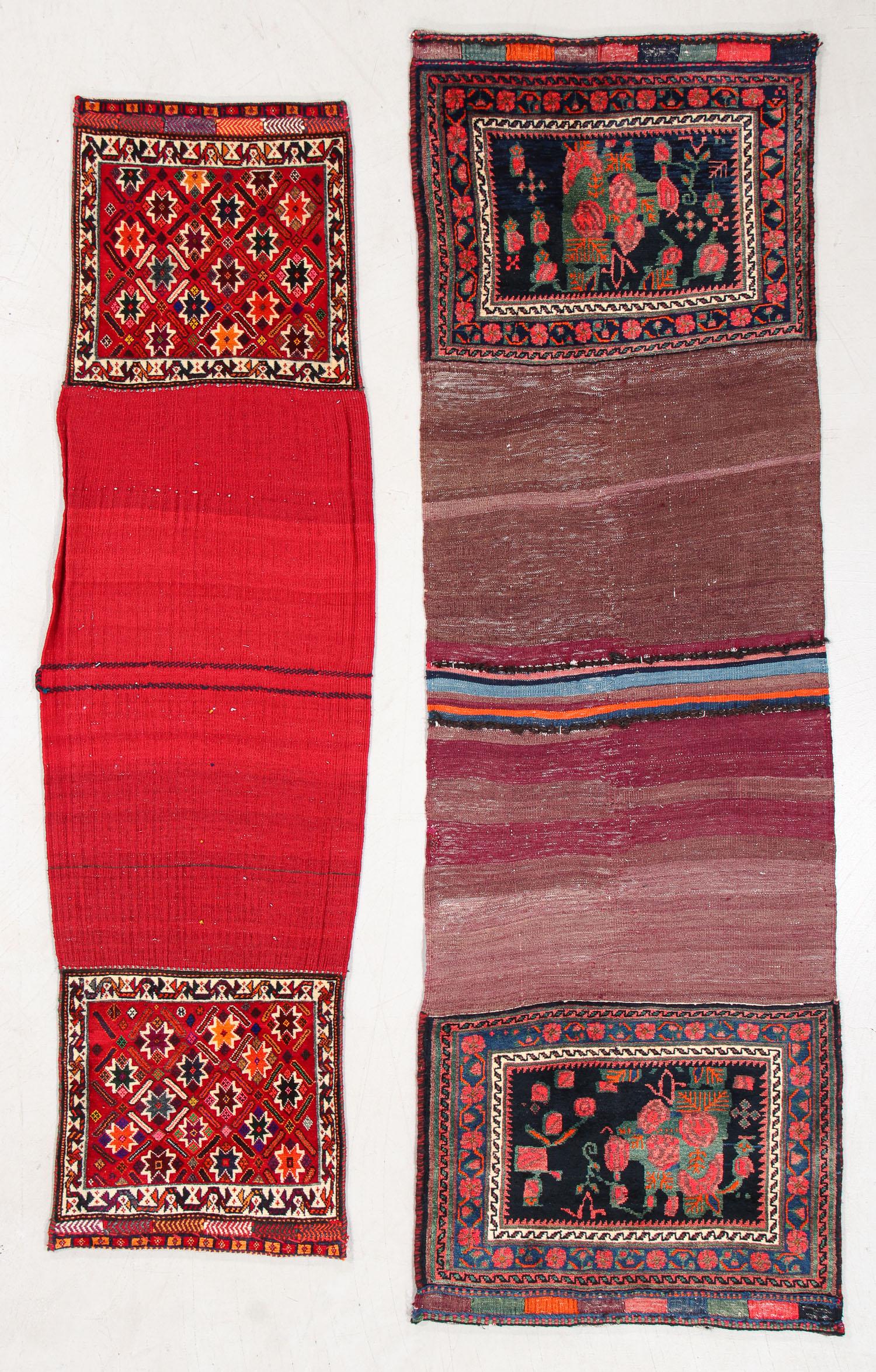 2 Opened Double Bag/Khorjin, Persia, Early/Mid 20th C. (1 of 8)