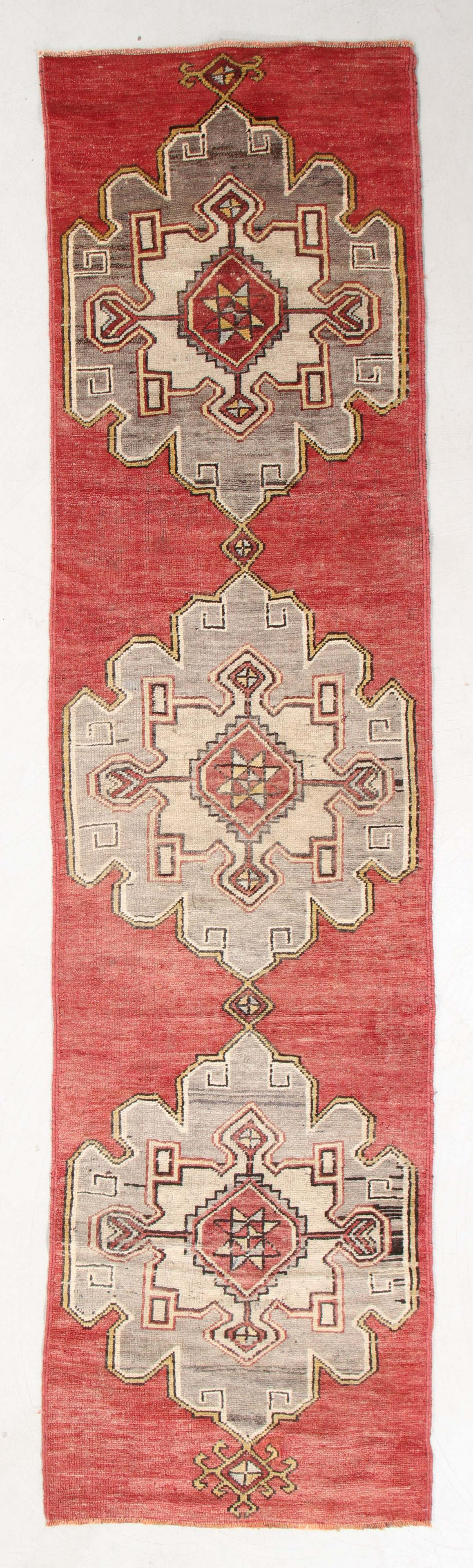 Oushak Village Rug, Turkey, Mid 20th C., 2'8'' x 10'4'' (1 of 5)