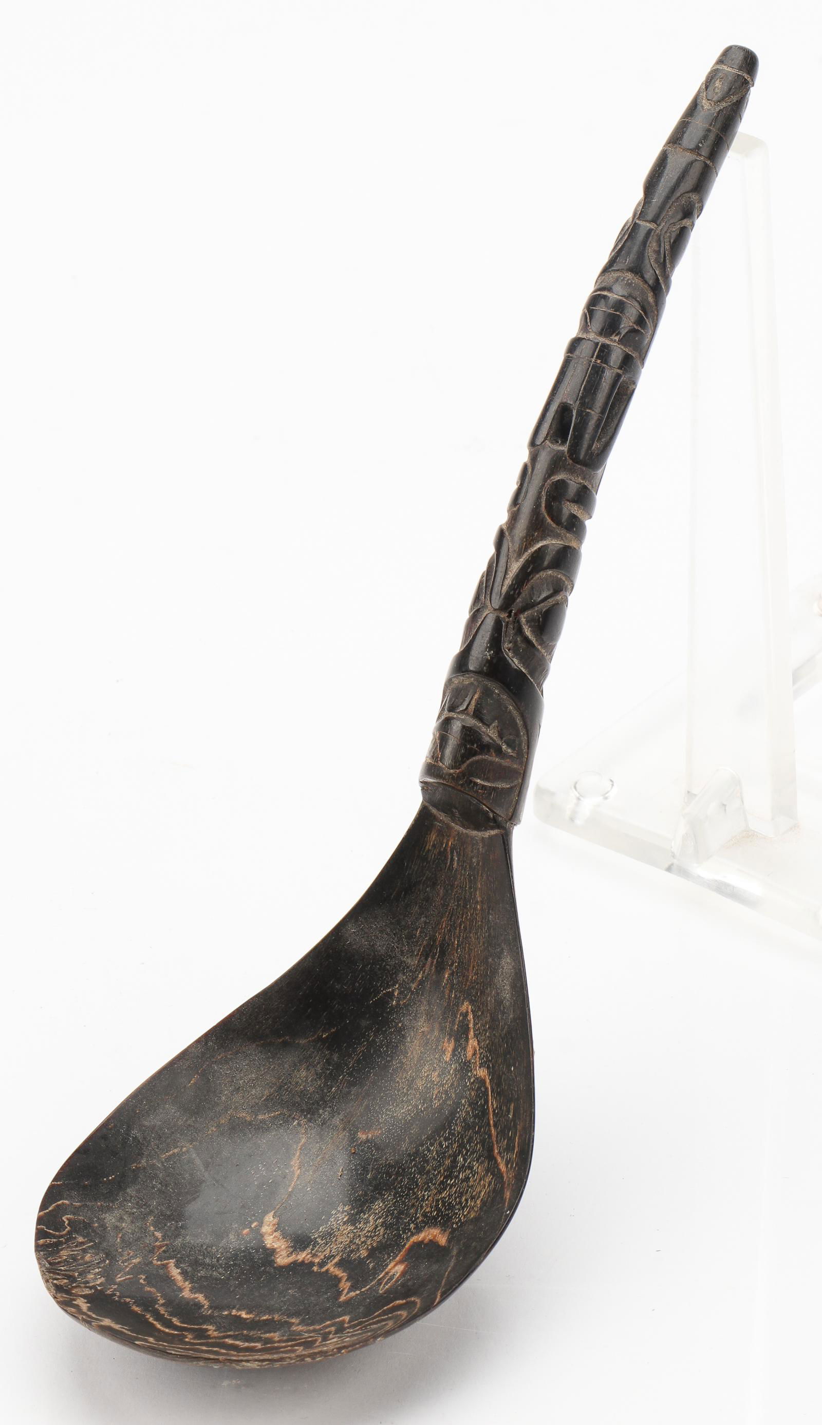 Fine Haida Horn Spoon, Pacific Northwest Coast, 2nd (1 of 4)