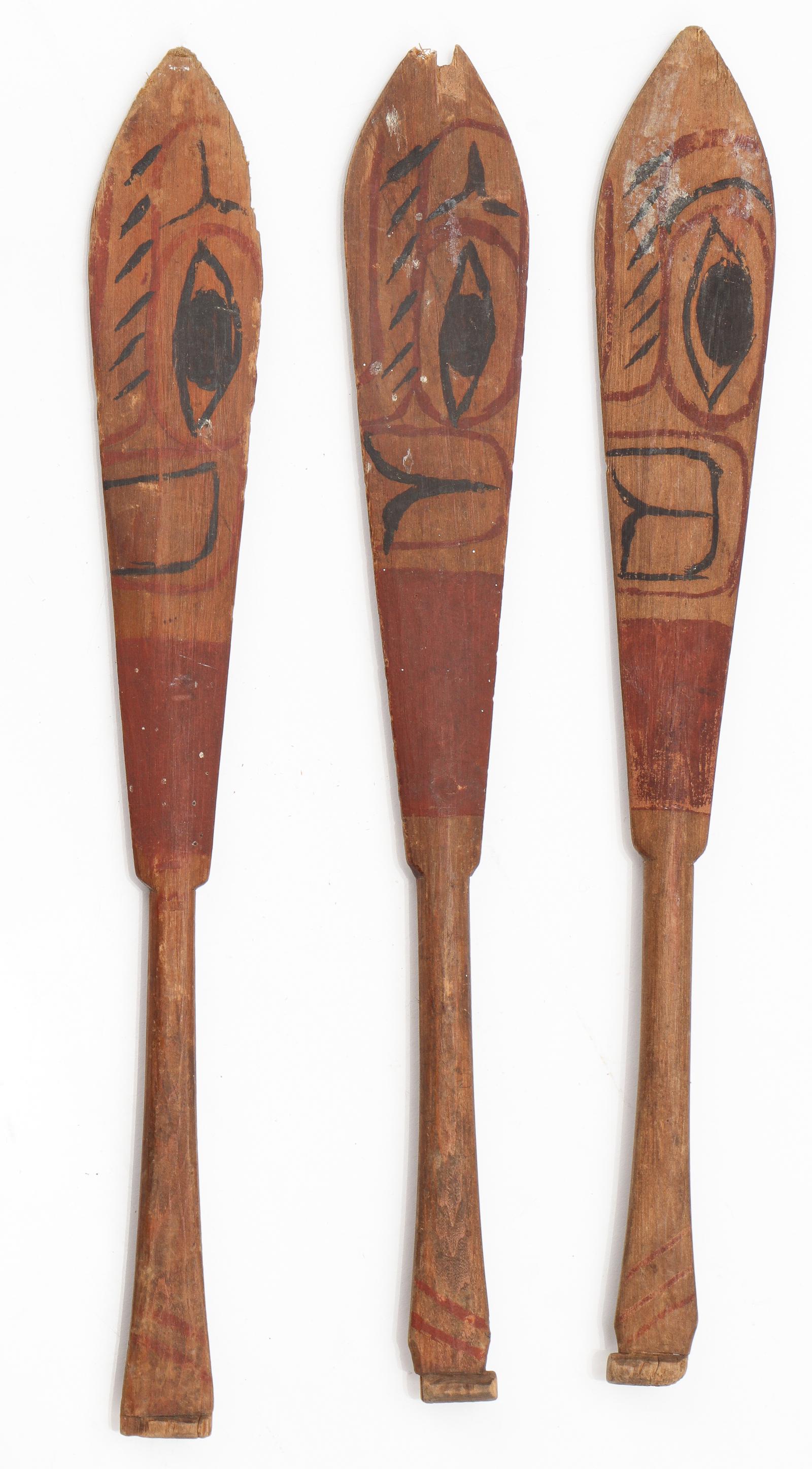 3 Pacific Northwest Coast Miniature Paddles (1 of 2)