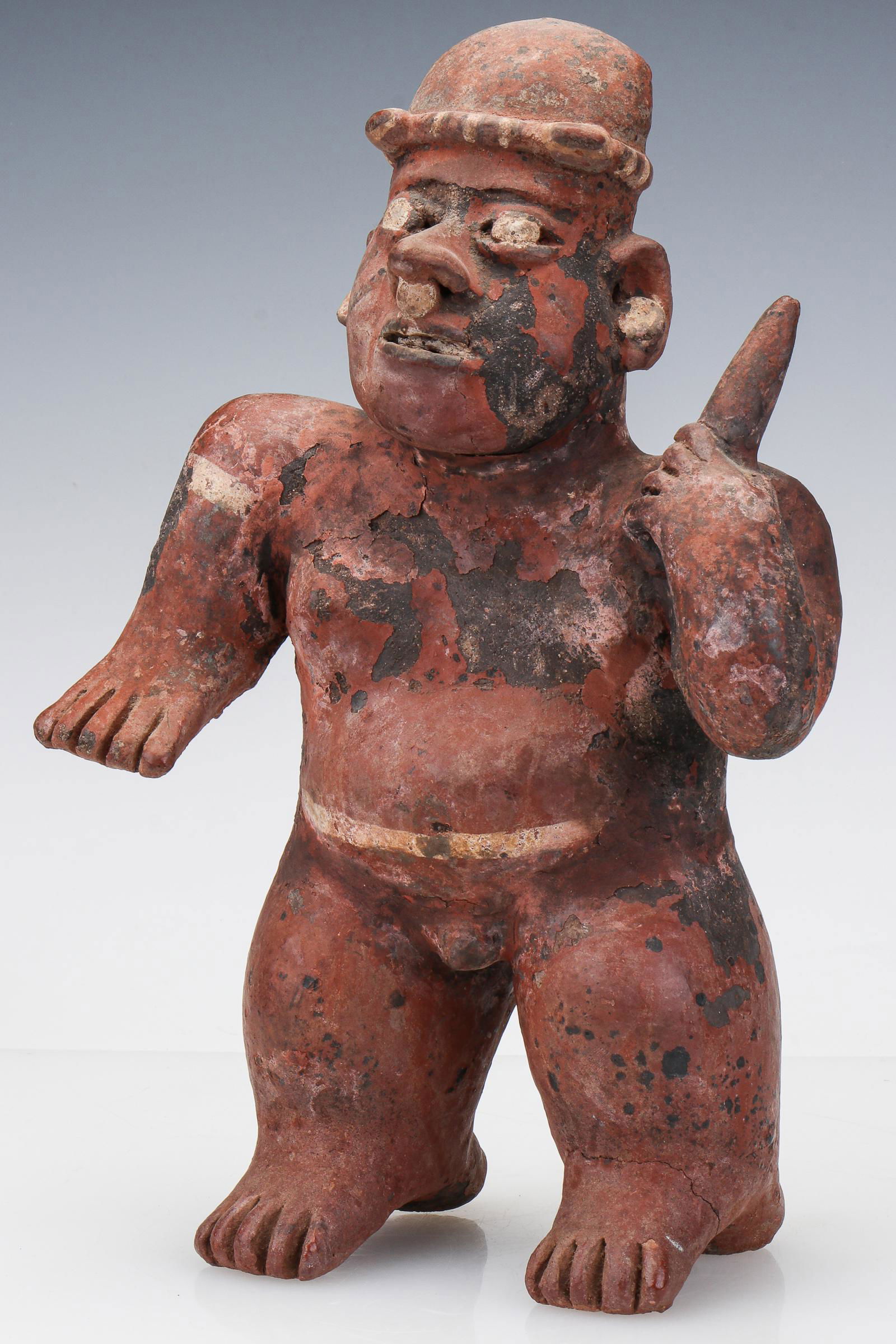 Pre-Columbian Nayarit Pottery Warrior Figure (1 of 5)