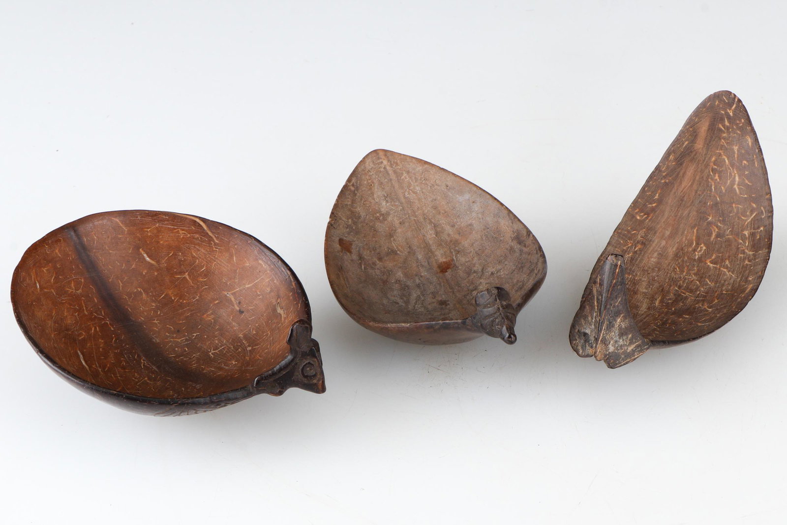 Three Coconut Shell Spoons, PNG (1 of 3)