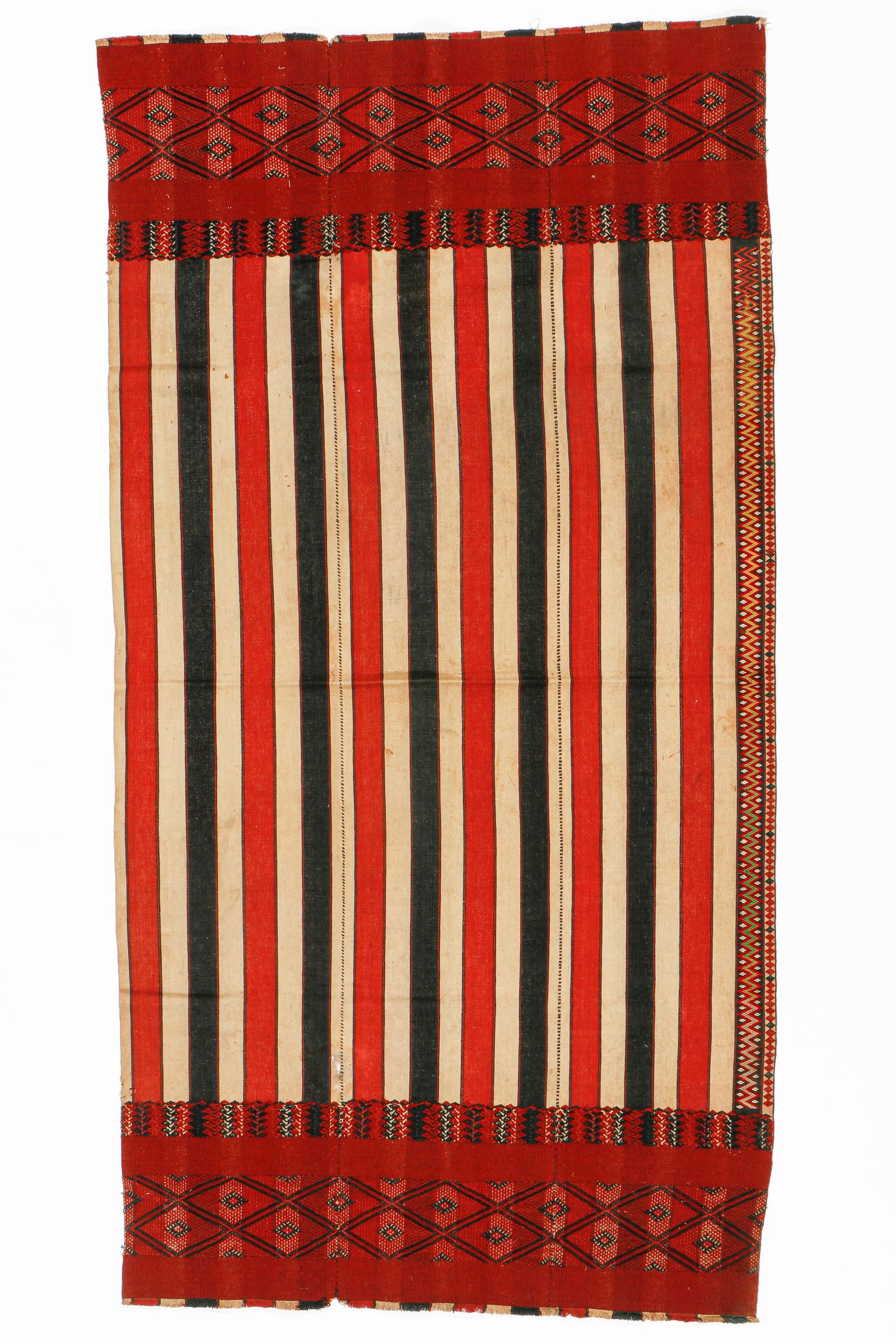 Chin Cotton and Goat's Wool Skirtcloth, Burma, Early (1 of 4)