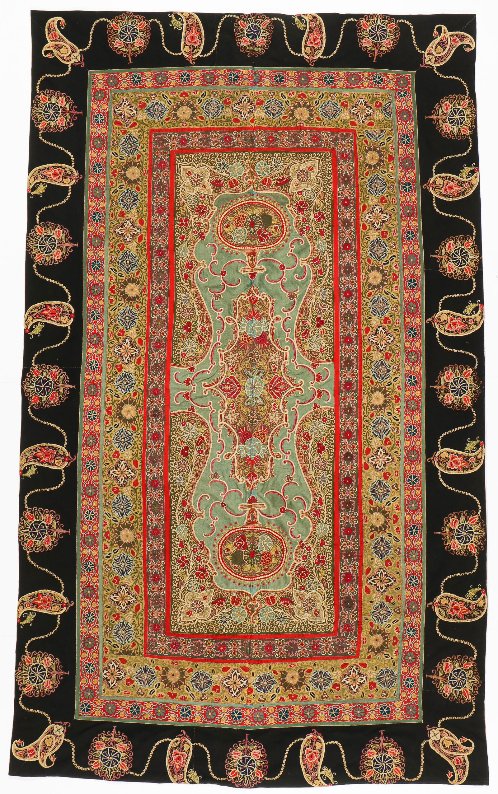Antique Persian Resht Embroidery, 19th C. (1 of 4)