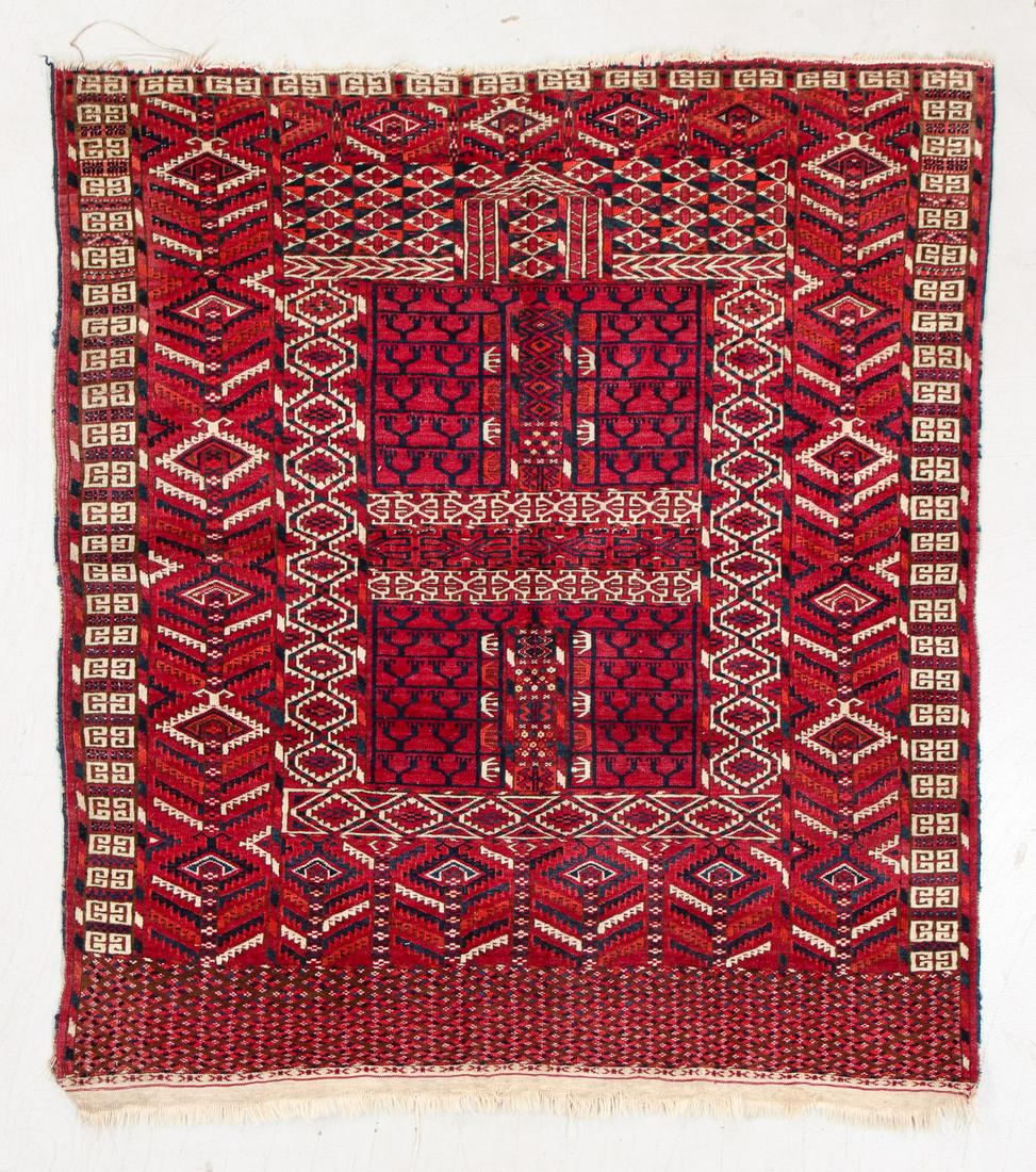 Tekke Ensi Rug, Turkmenistan, Ca. 1880, 4'1'' x 4'7'' (1 of 5)