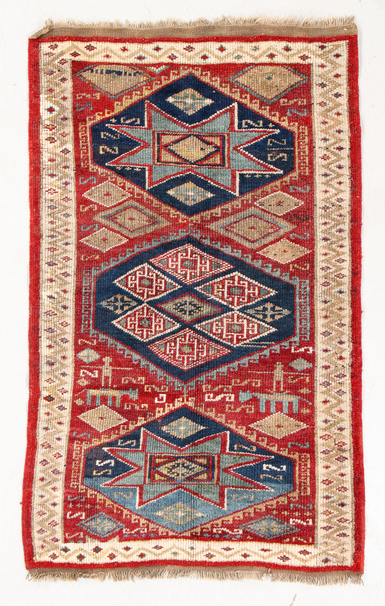 Kazak Rug, Caucasus, Late 19th C., 2'11'' x 4'9'' (1 of 5)
