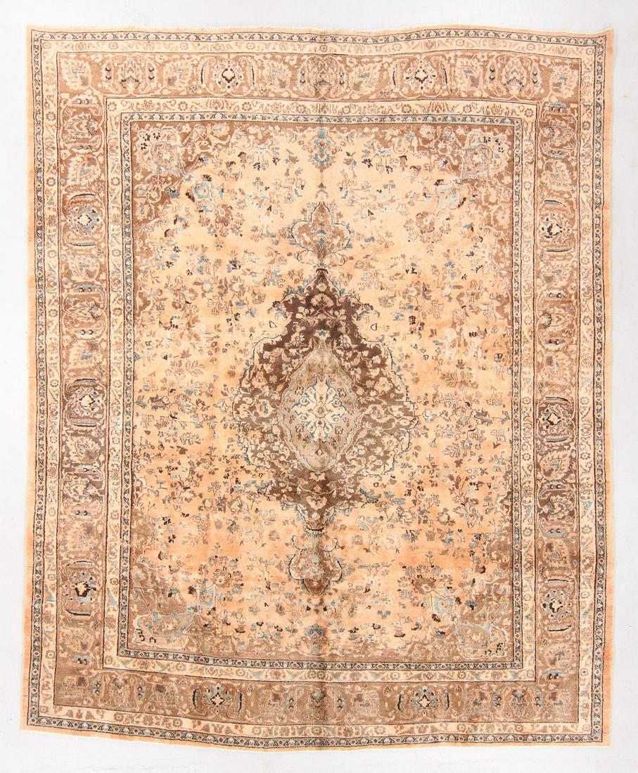 Tabriz Rug, Persia, Mid 20th C., 9'4'' x 11'6'': Tabriz Rug, Persia, Mid 20th C., 9'4'' x 11'6'' (284 x 351 cm). Weight: 78 lbs. Material: wool pile, cotton warp, cotton weft.