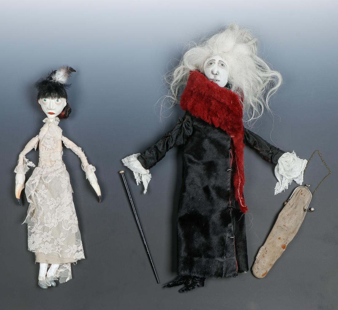 2 Hand Made Art Dolls (1 of 4)