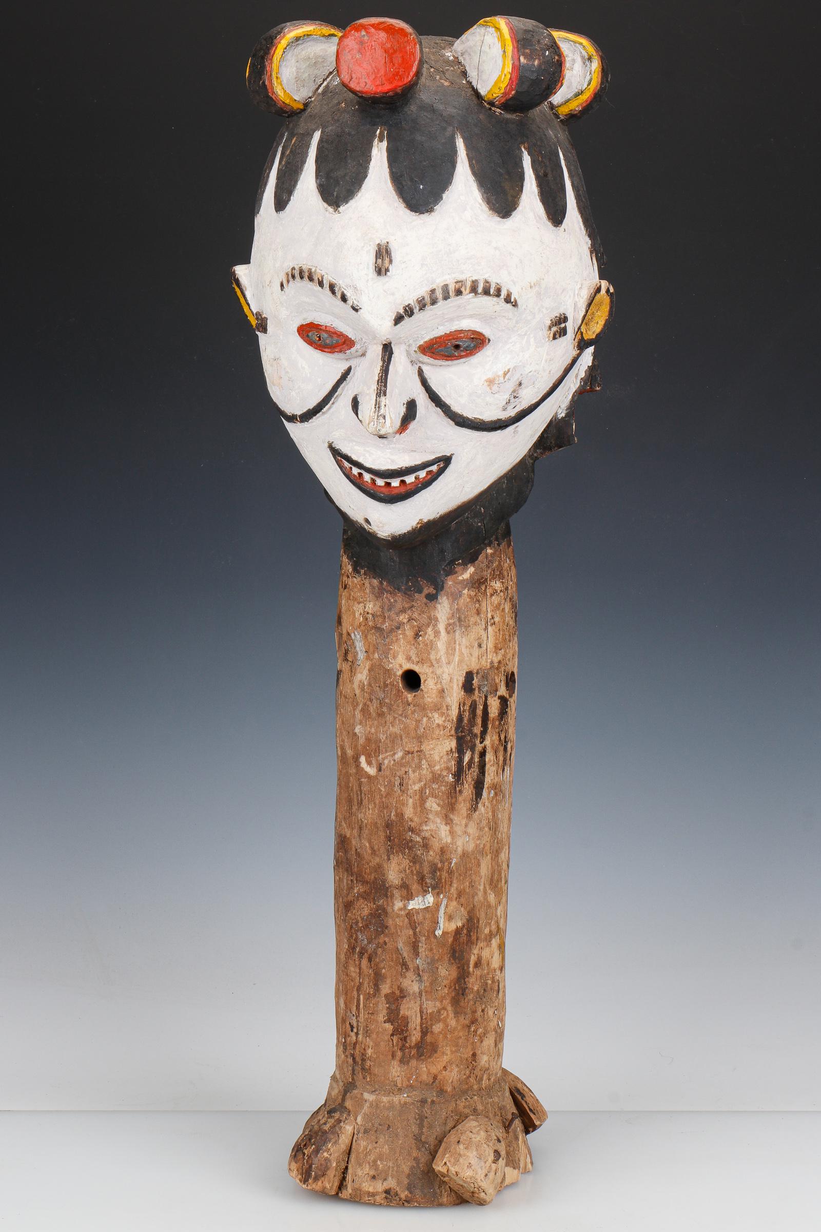 African Igbo Okoroshi Oma Headcrest Mask, 20th C. (1 of 4)