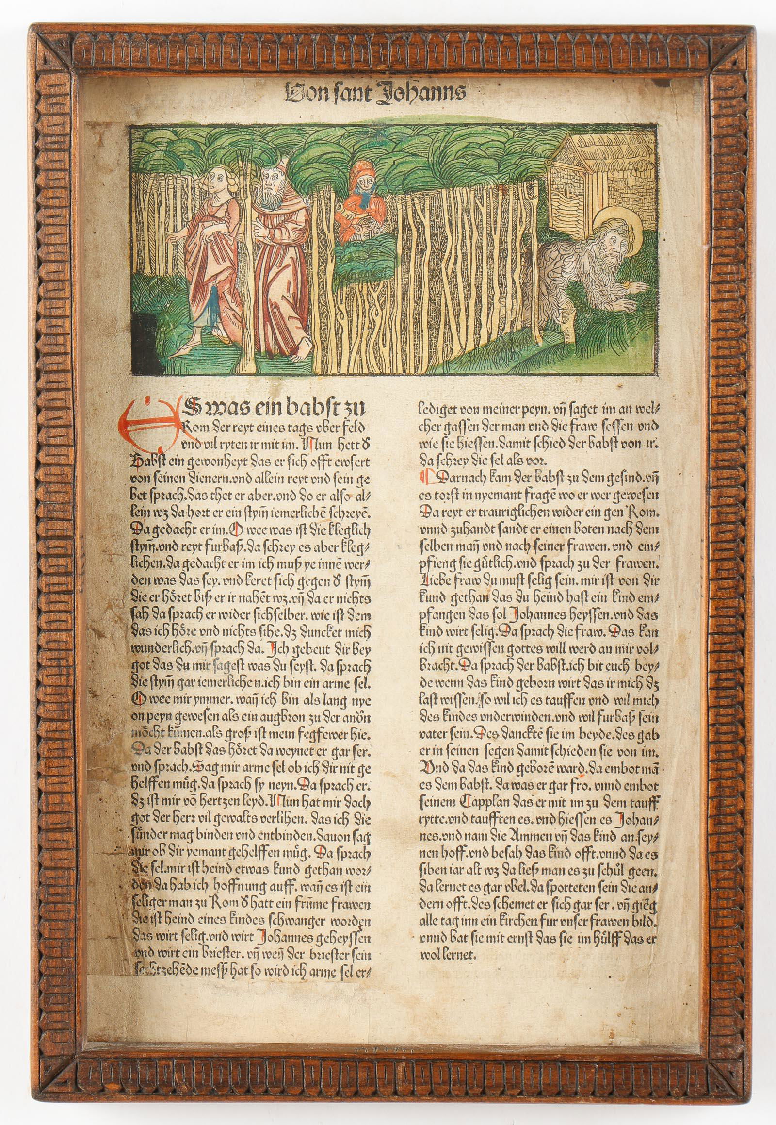 Koberger Illuminated Bible Page, C. 1483 (1 of 3)