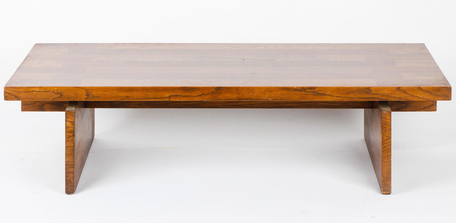 Mid-Century Modern Solid Oak Coffee Table by Lane, C. 1950 (1 of 7)