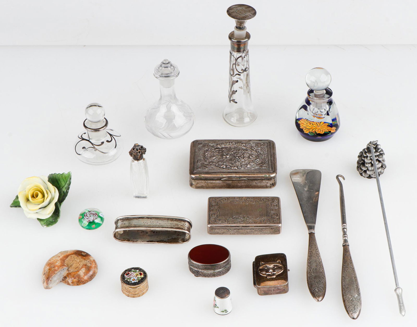 Group of Antique Dressing Table Articles (1 of 8)