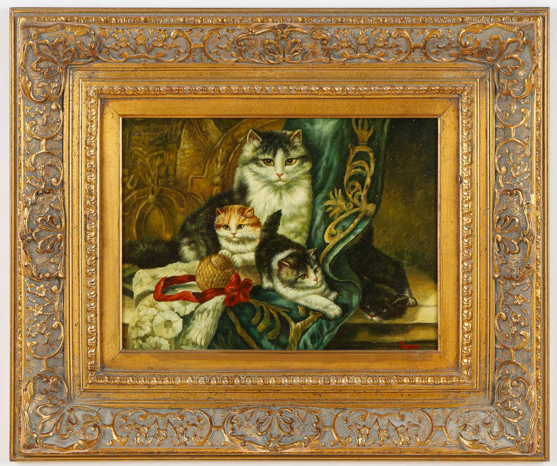 After Henriette Ronner-Knipp (Dutch 1821-1909) (1 of 4)