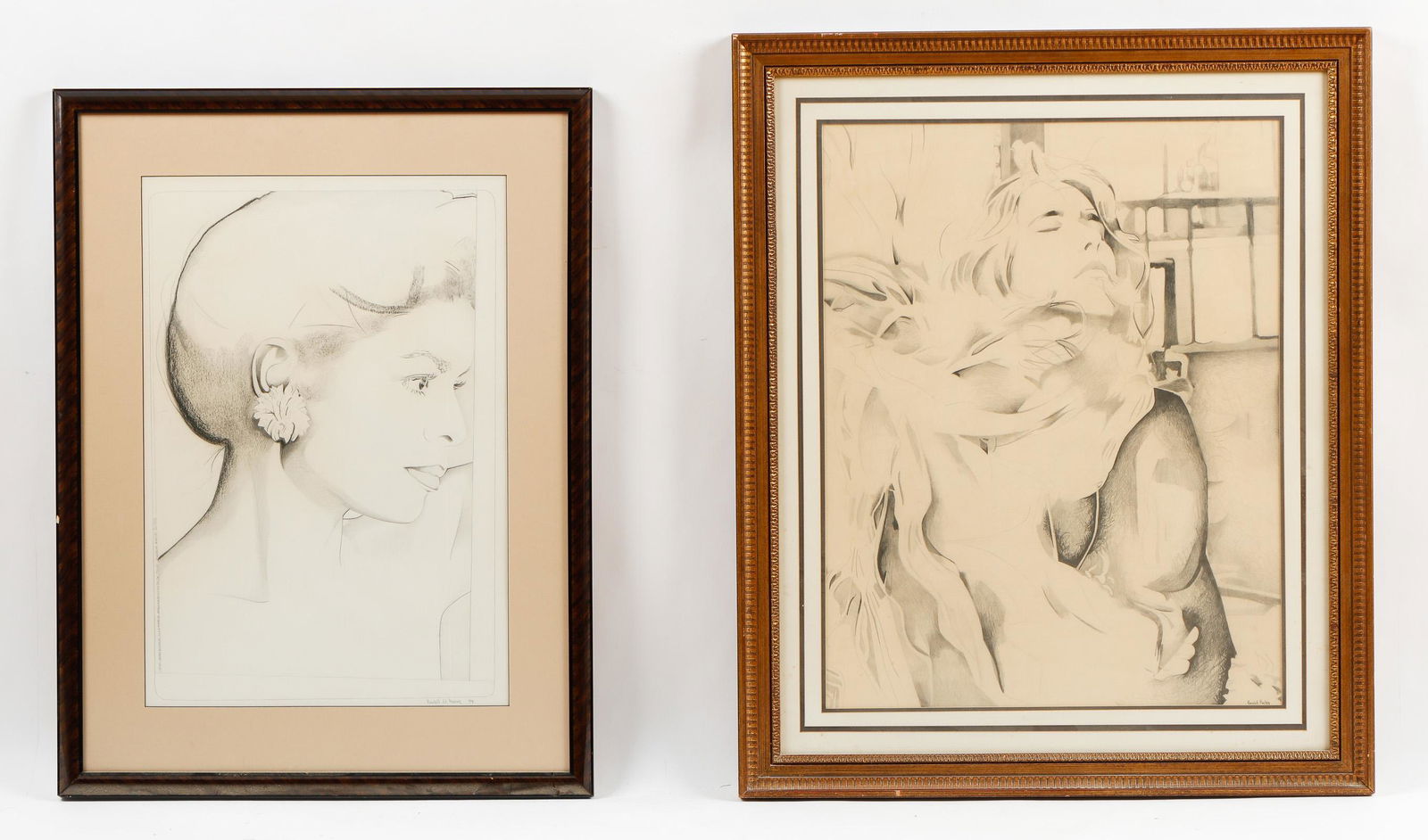 Randall W. Parker (American, 20th C.) 2 Portraits (1 of 3)