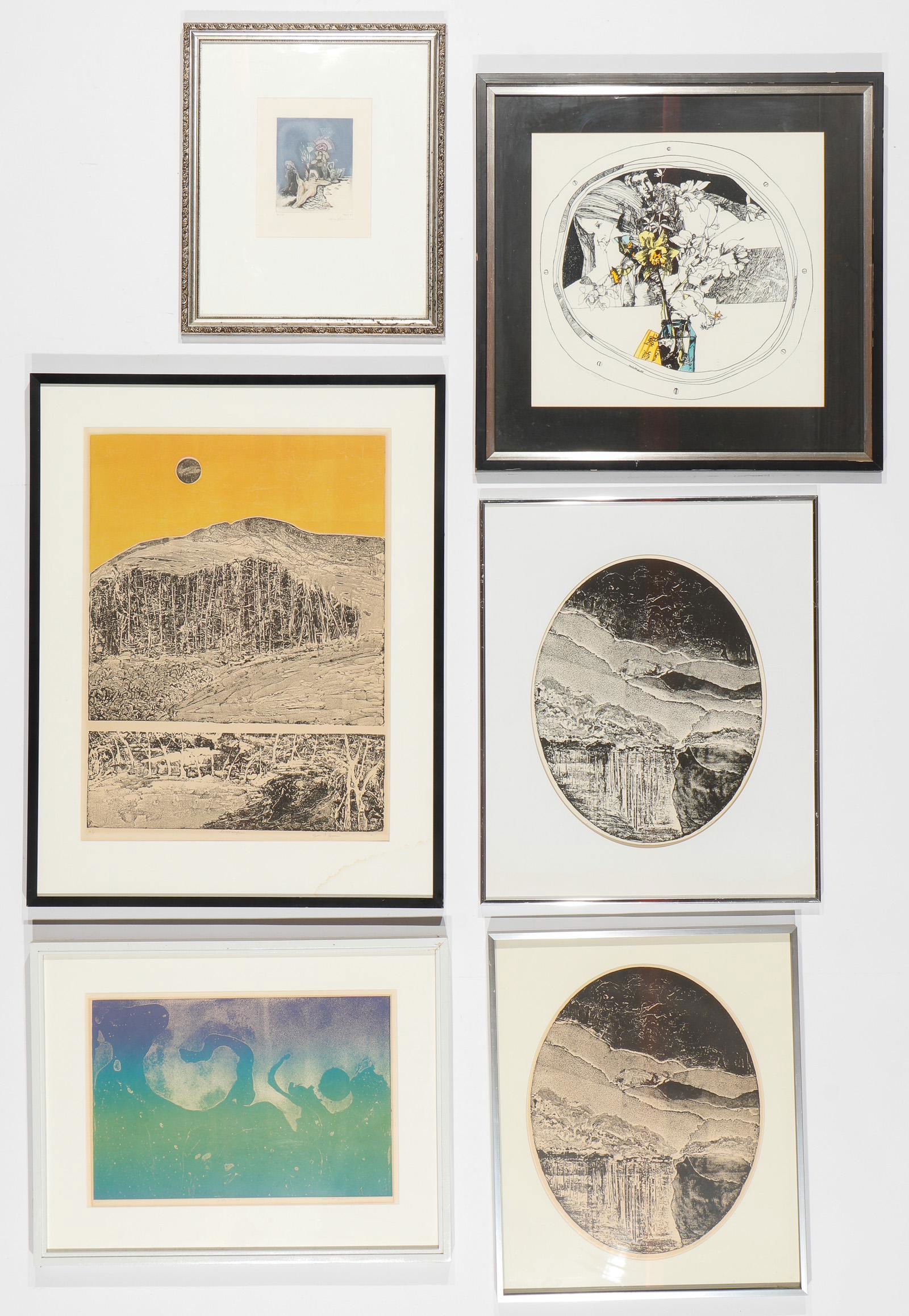 6 Assorted Framed Prints (1 of 6)