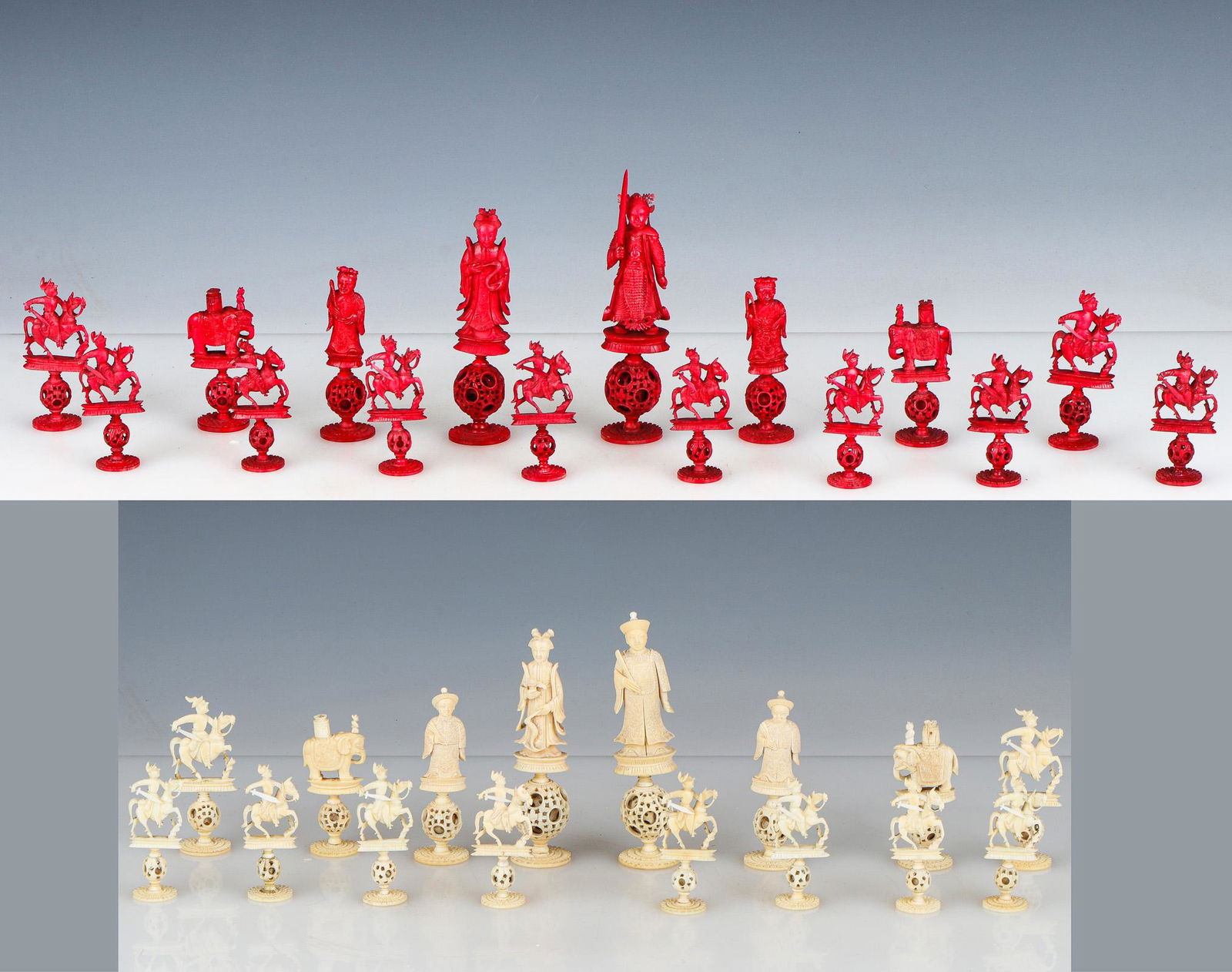Antique Chinese Puzzle-Ball Chess Set, 19th C. (1 of 9)