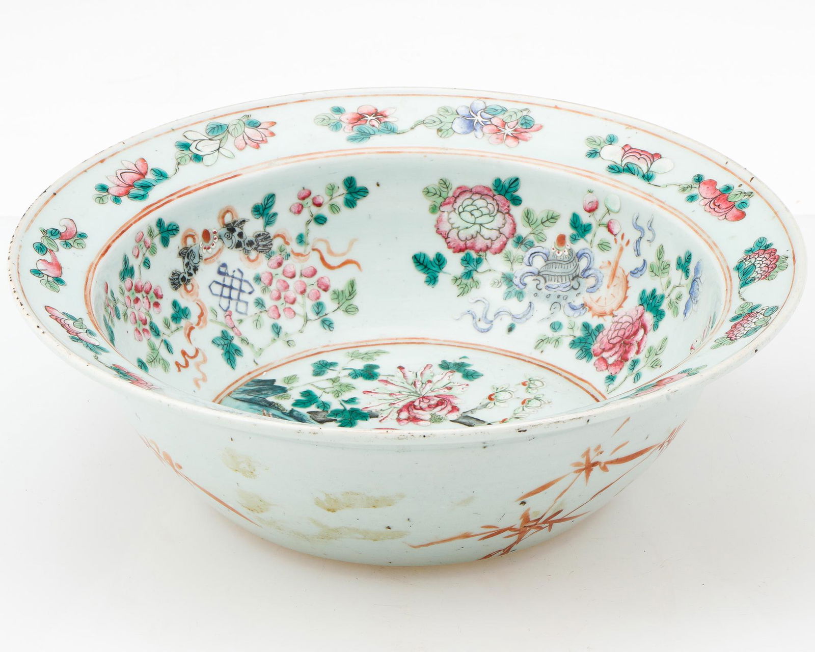 Chinese Export Porcelain Famille Rose Bowl, 19th C. (1 of 4)