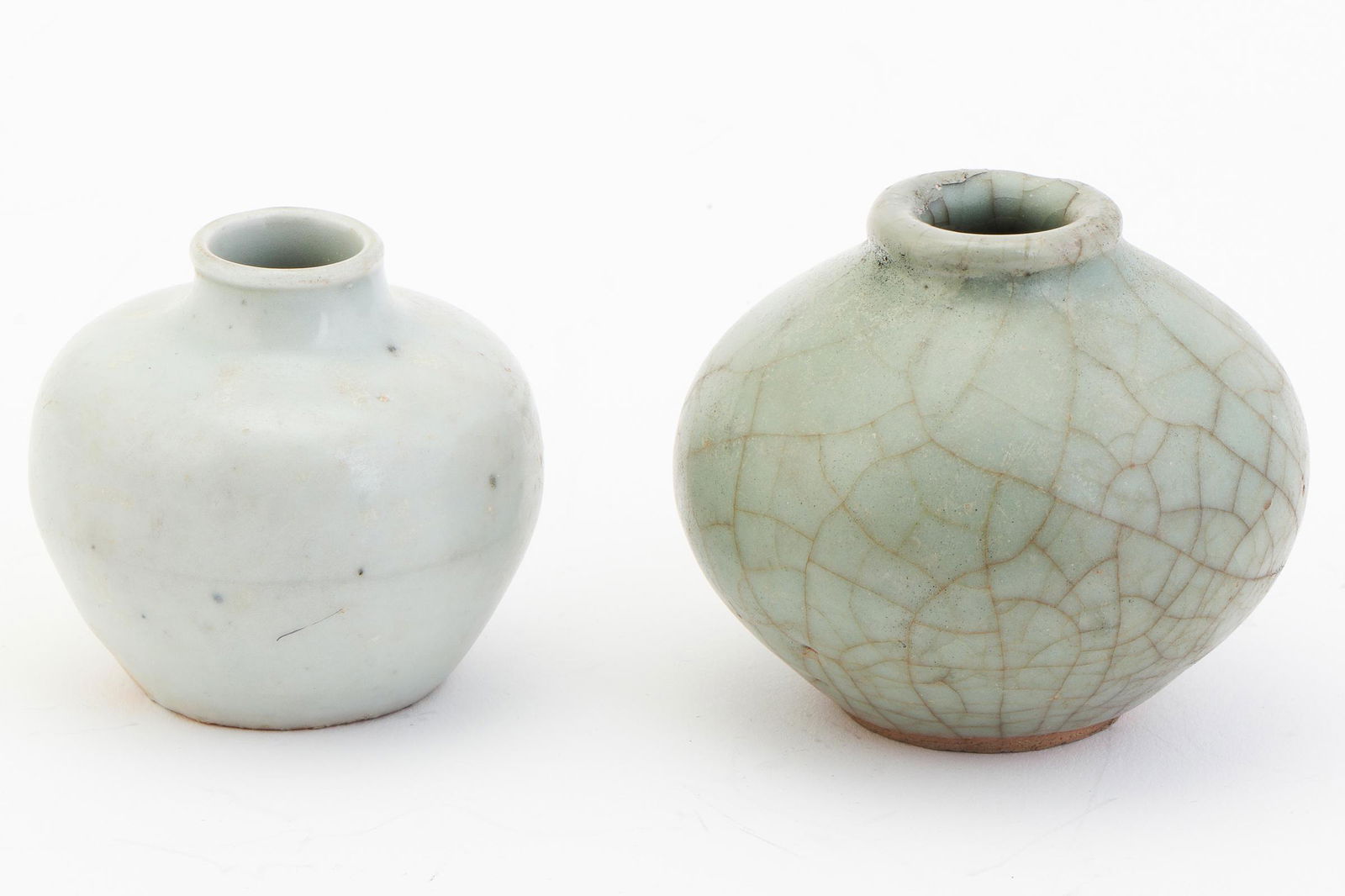 Two Small Antique Chinese Celadon Pots (1 of 3)