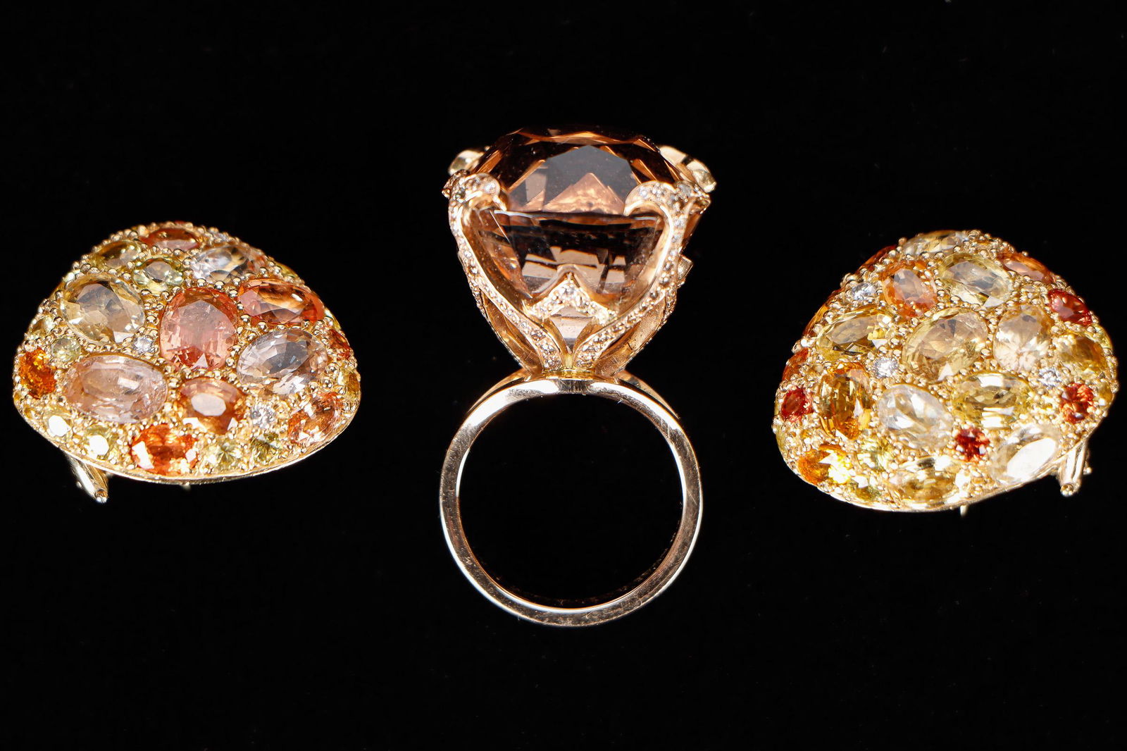 Dorota Pebble Earrings and Princess Ring (1 of 4)