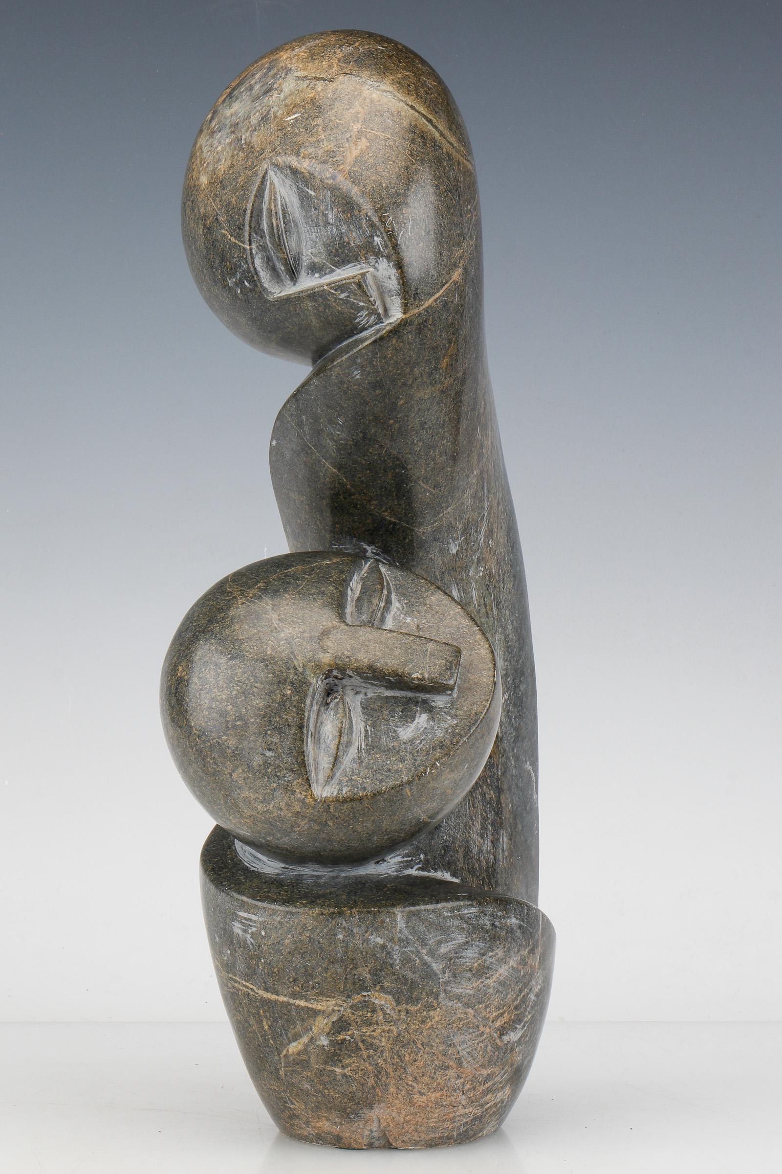 David Gopito (Zimbabwean, B. 1946) Shona Sculpture, Signed: David Gopito (Zimbabwean, B. 1946) Shona Sculpture. Signed. Provenance: The Estate of James Alfe (1948-2003). Size: 15'' x 4'' x 5'' (38 x 10 x 13 cm).