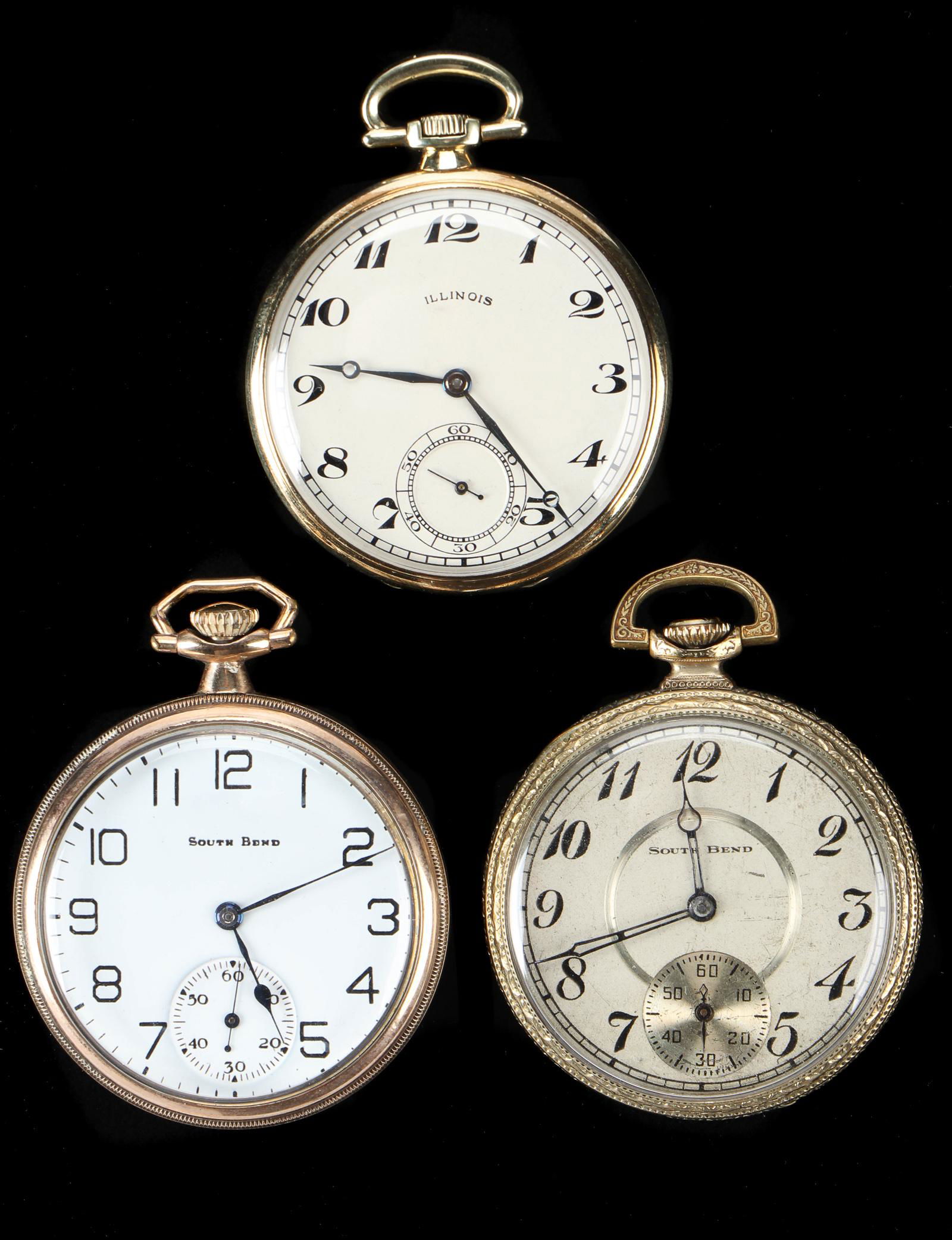 Three Vintage Pocket Watches (1 of 6)
