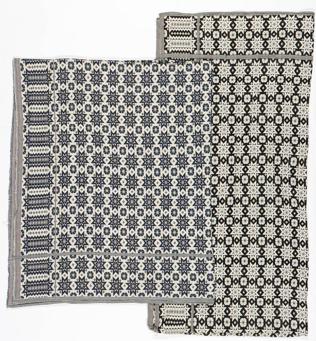 2 Hand Woven Jacquard Coverlets for Karavan. (1 of 5)