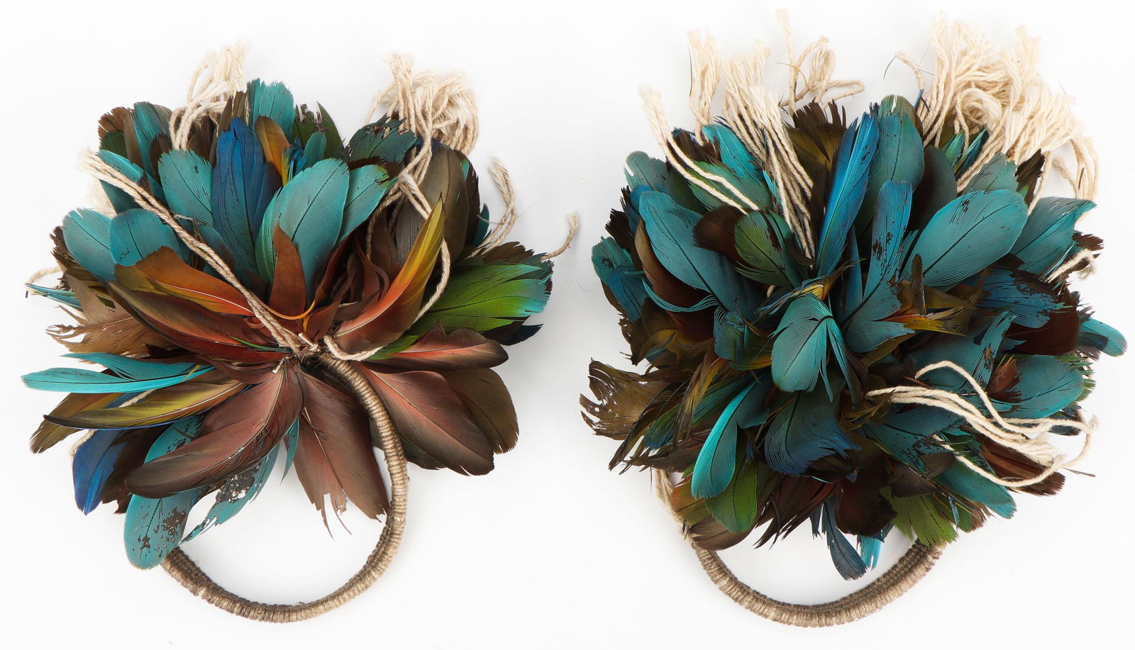 Pair of Amazonian Feathered Cuffs or Armbands (1 of 2)