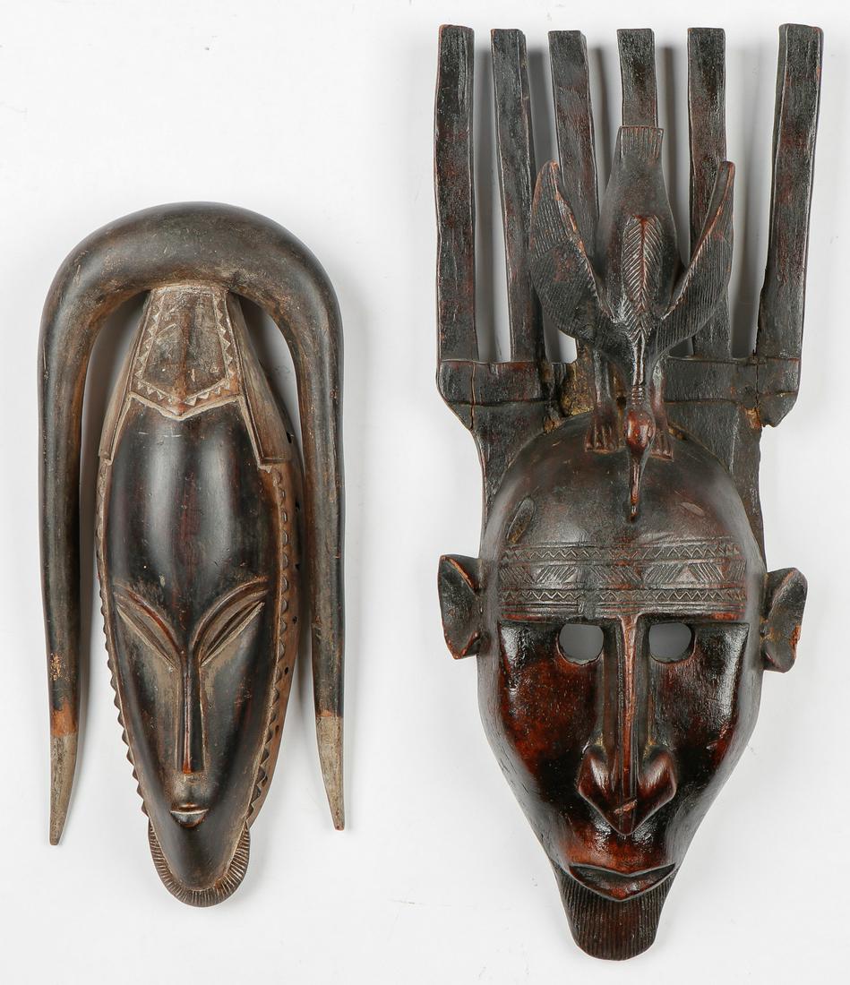Two African Bamana Masks, Mali (1 of 5)