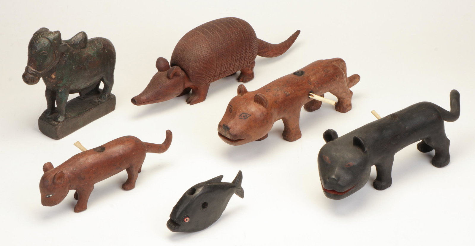 Group of African Zoomorphic Pipes and Figures (1 of 4)