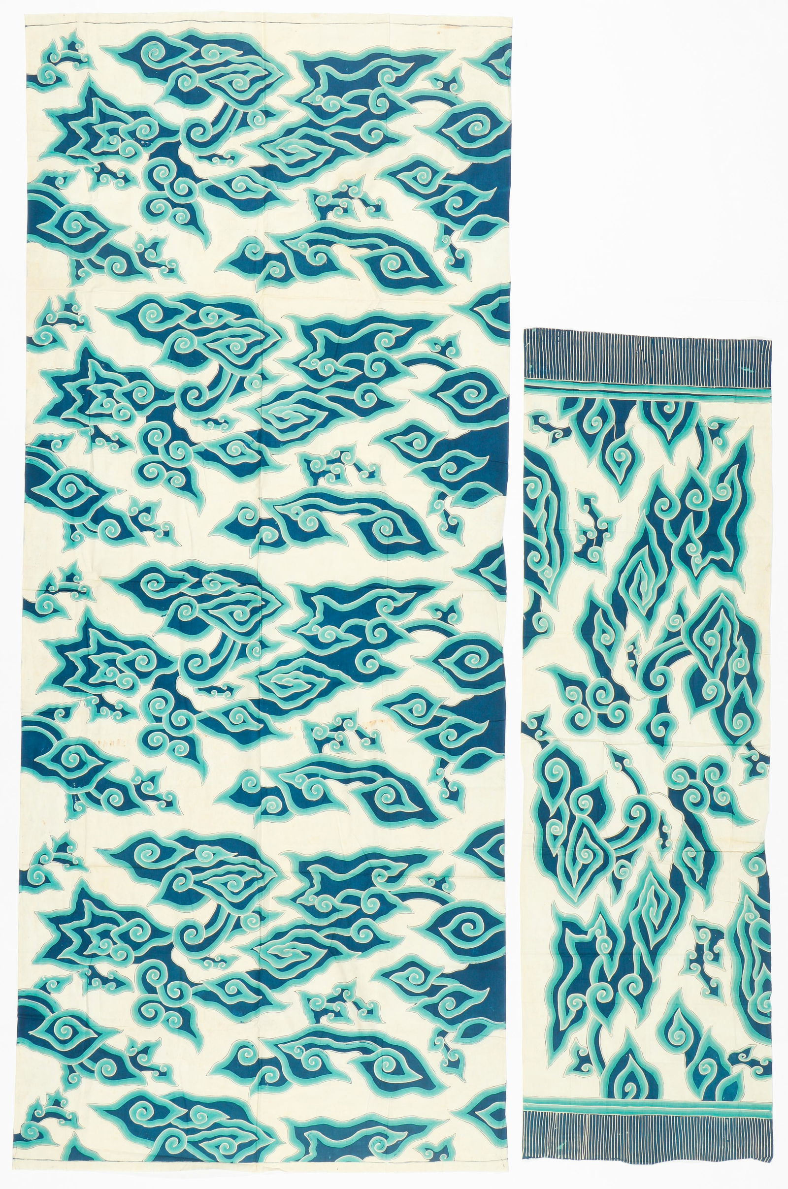 2 Cirebon Tulis Batik Textiles, Indonesia, Mid-Late 20th C. (1 of 3)