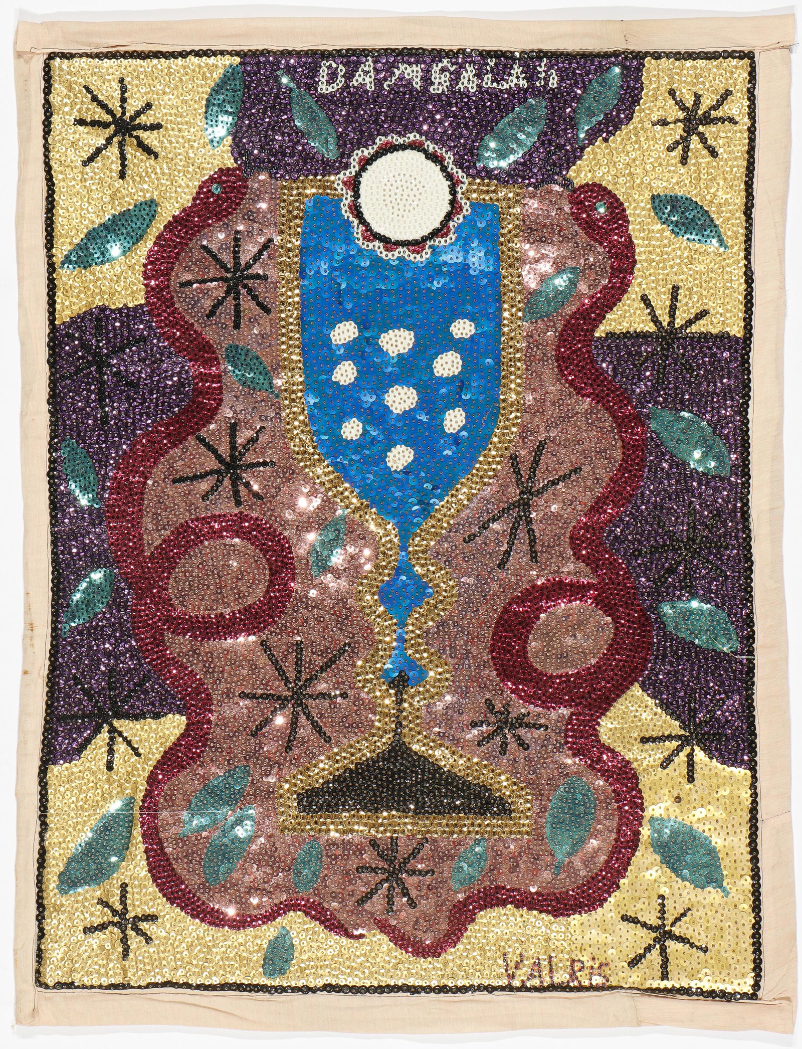Georges Valris (haiti, B. 1953) Vodou Flag